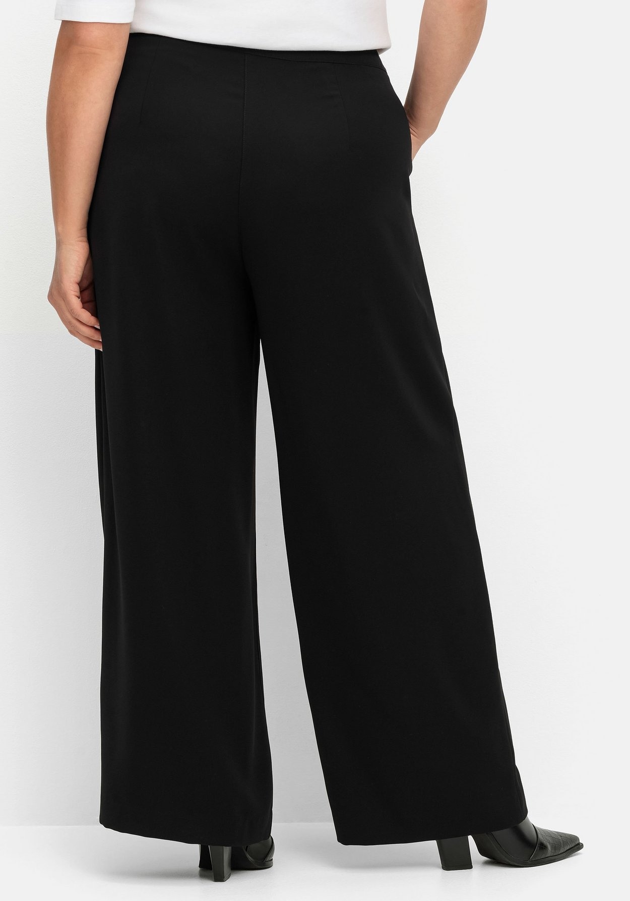 Sheego Anzughose »Weite High-Waist-Hose High-Waist, im Curvy-Schnitt ELLA«