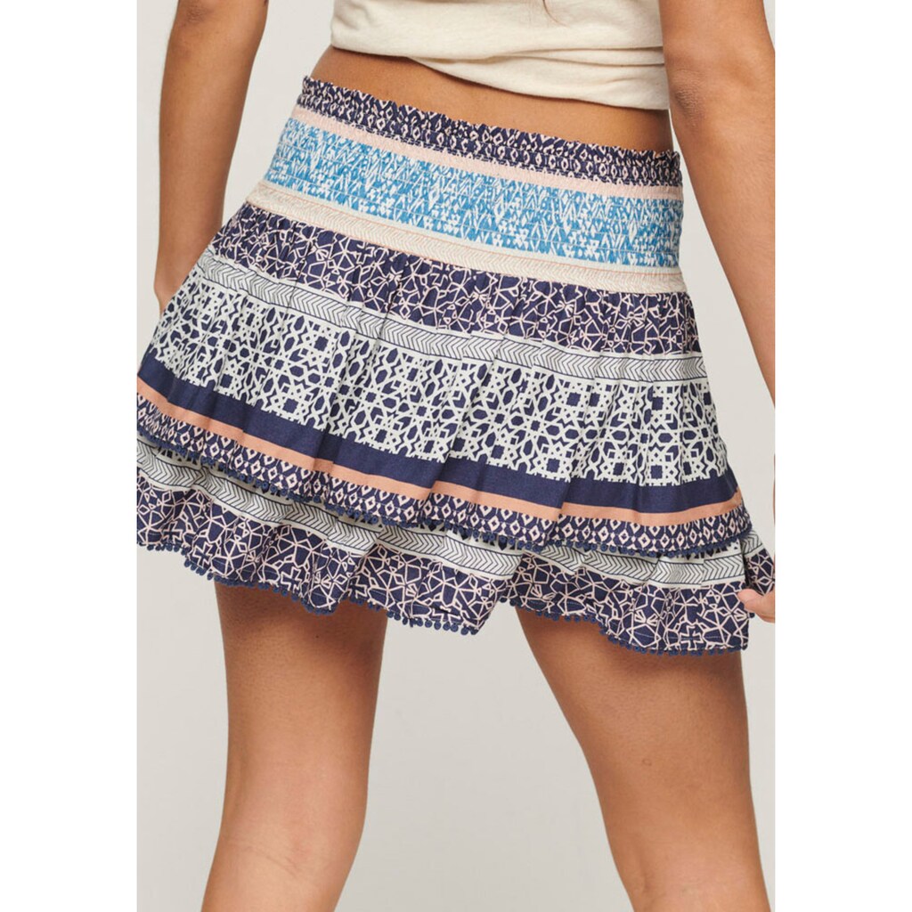 Superdry Stufenrock »VINTAGE TIERED MINI SKIRT«