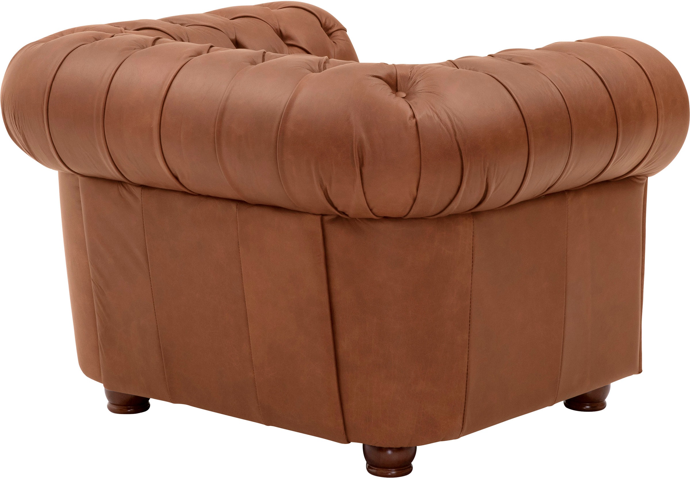 Max Winzer® Sessel »Norwin, Loungesessel, Chesterfield mit Ziernägeln in der Chatose,«, Clubsessel, klassisch, edel, modern und bequem