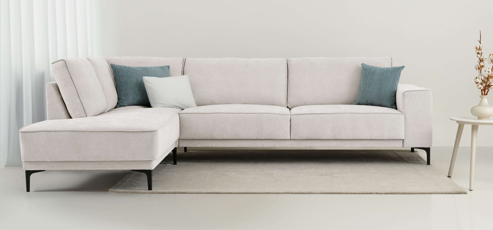 Places of Style Ecksofa »Oland«, L-Form, im zeitlosem Design und hochwertiger Verarbeitung