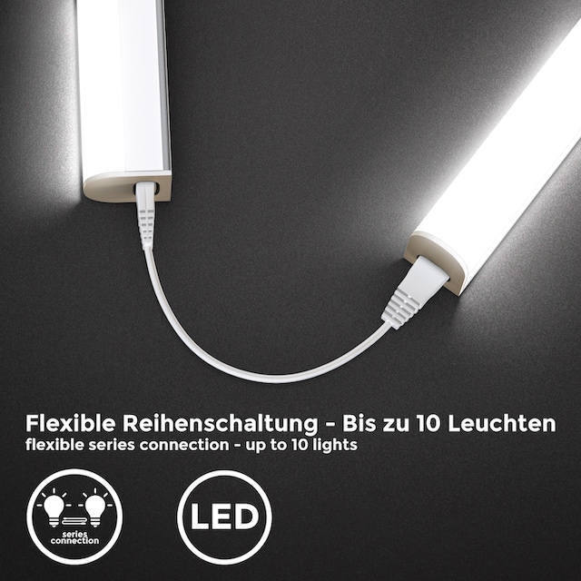 B.K.Licht LED Unterschrankleuchte, Kunststoff, weiß, inkl. 1 x LED-Platine,  15 Watt, 1.200 Lumen, 4.000 Kelvin, nicht dimmbar, inkl. Ein-/Aus-Schalter,  inkl. Zuleitung 1,8m online kaufen | mit 3 Jahren XXL Garantie