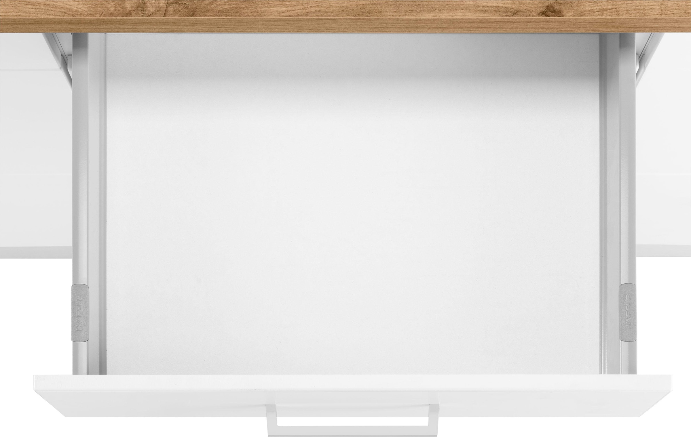 KOCHSTATION Küchenzeile »KS-Kehl«, mit E-Geräten, 330cm, inkl. Kühl/Gefrierkombination und Geschirrspüler