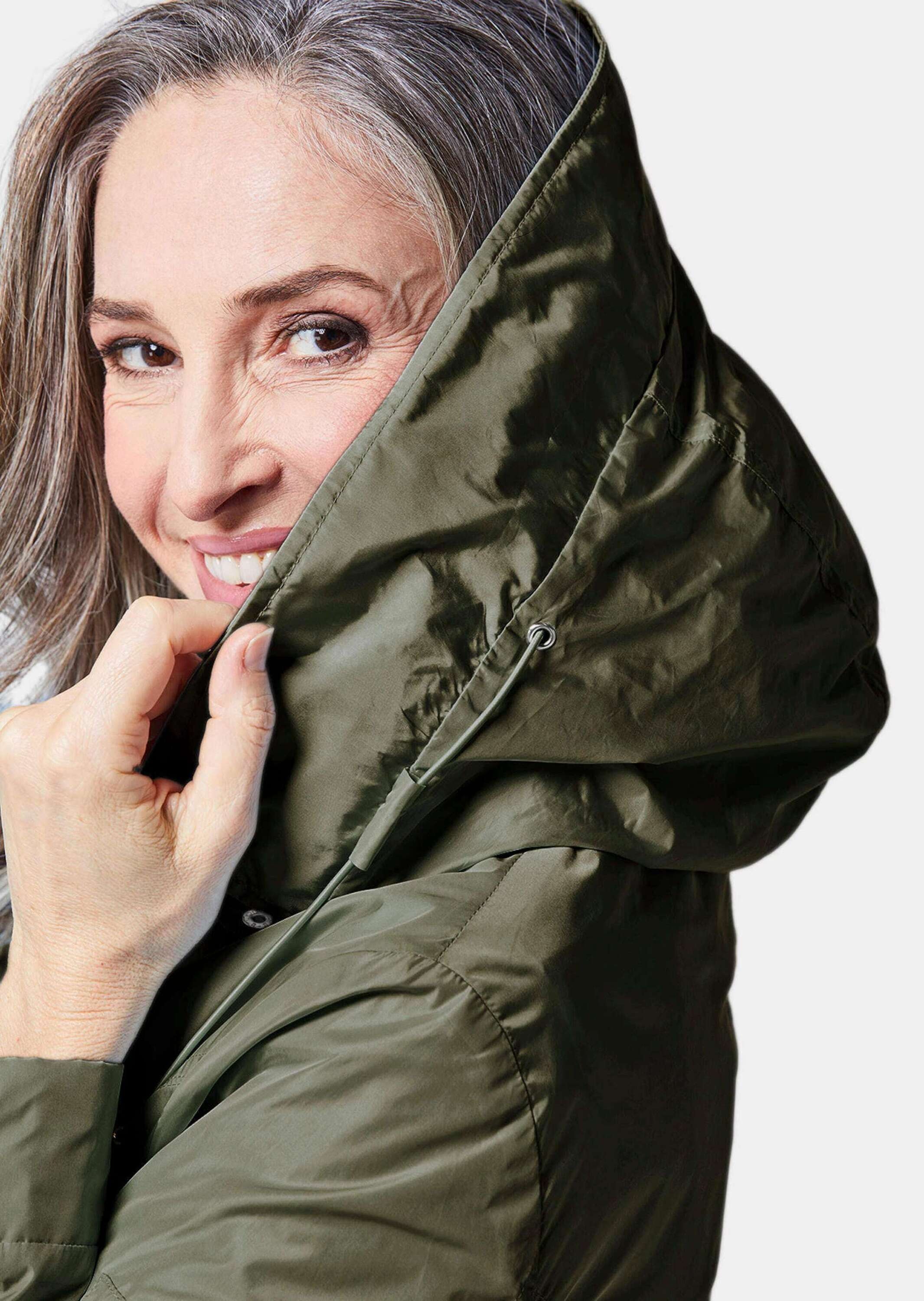 GOLDNER Kurzjacke »Kurzgröße Trendiger leichter Regen Parka aus funktionalem Material«
