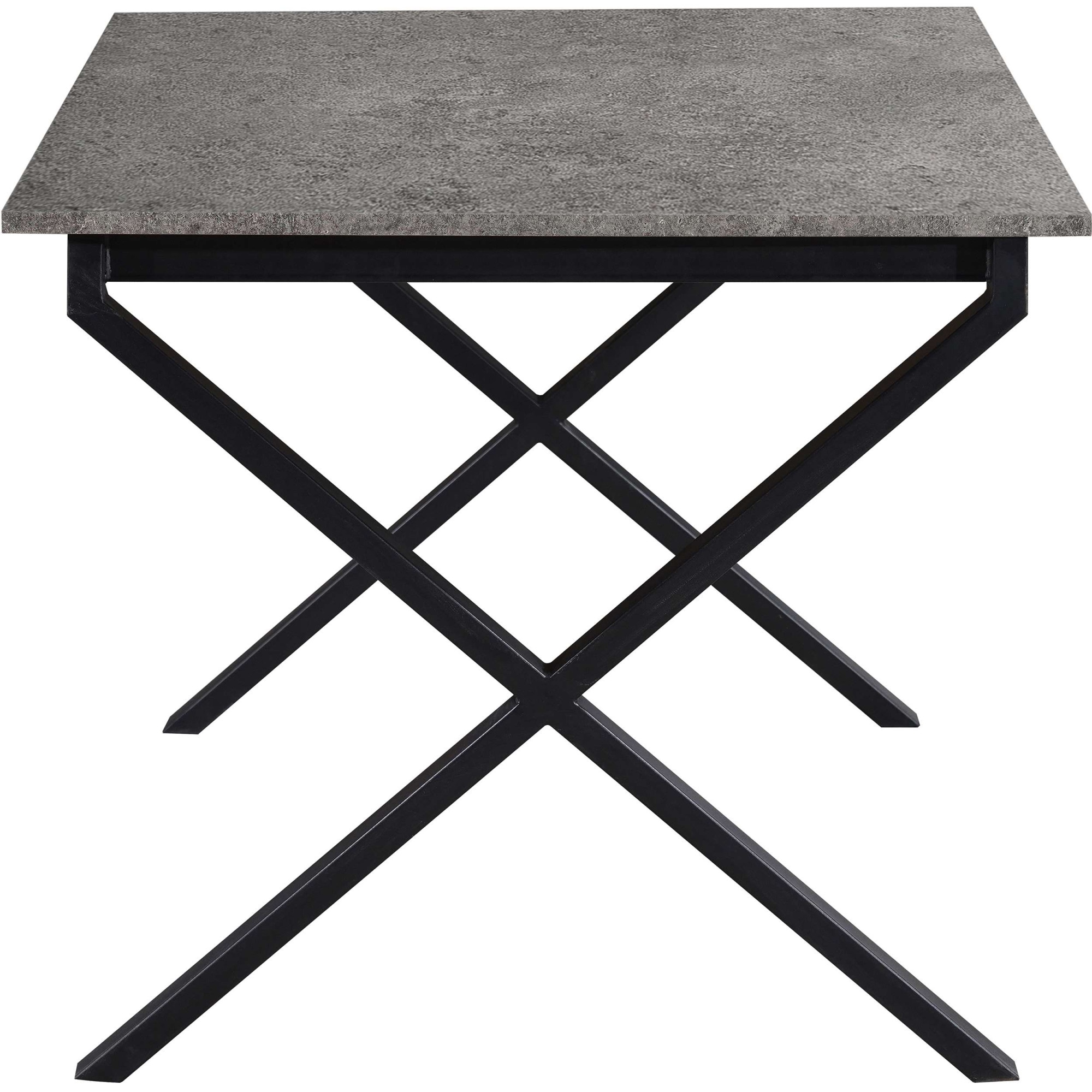 OTTO home Esstisch »Boddhi« schwarzes Metallgestell, Plattenvarianten wählbar, sowie Größen