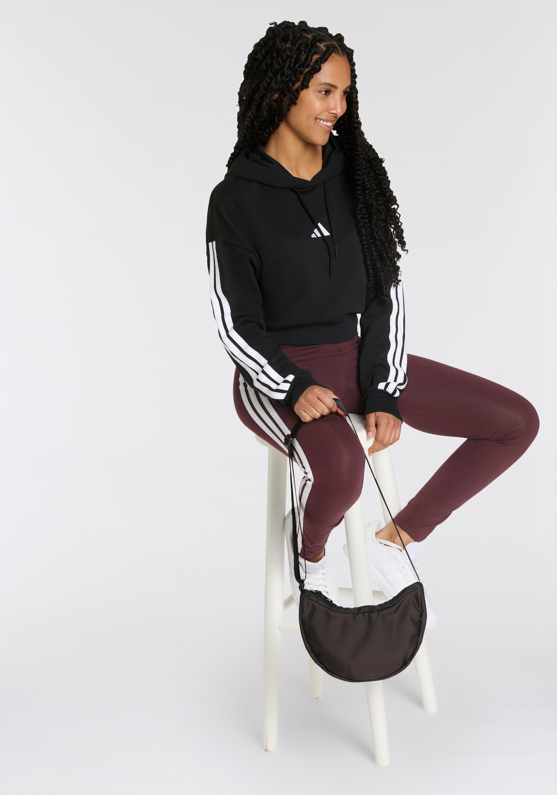 adidas Sportswear Kapuzensweatshirt »W 3S FT CRO HD«
