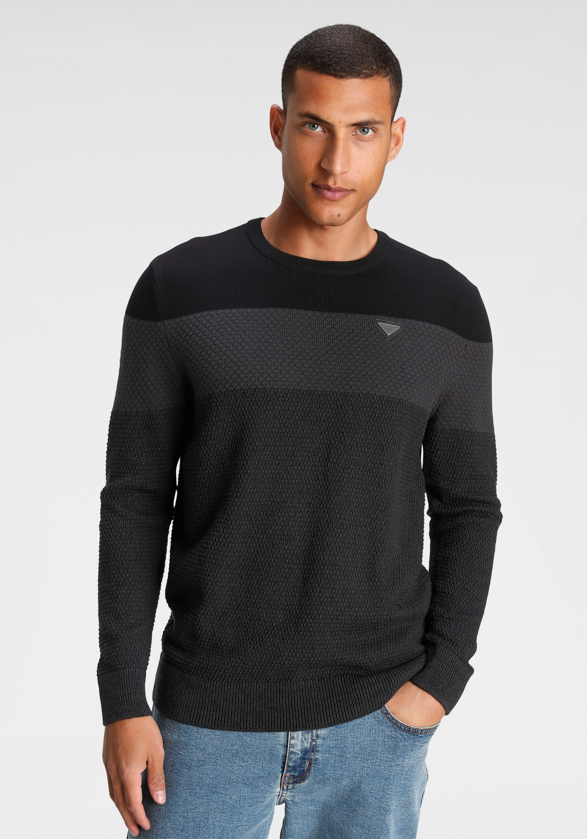 Bruno Banani Strickpullover, im modischem Look