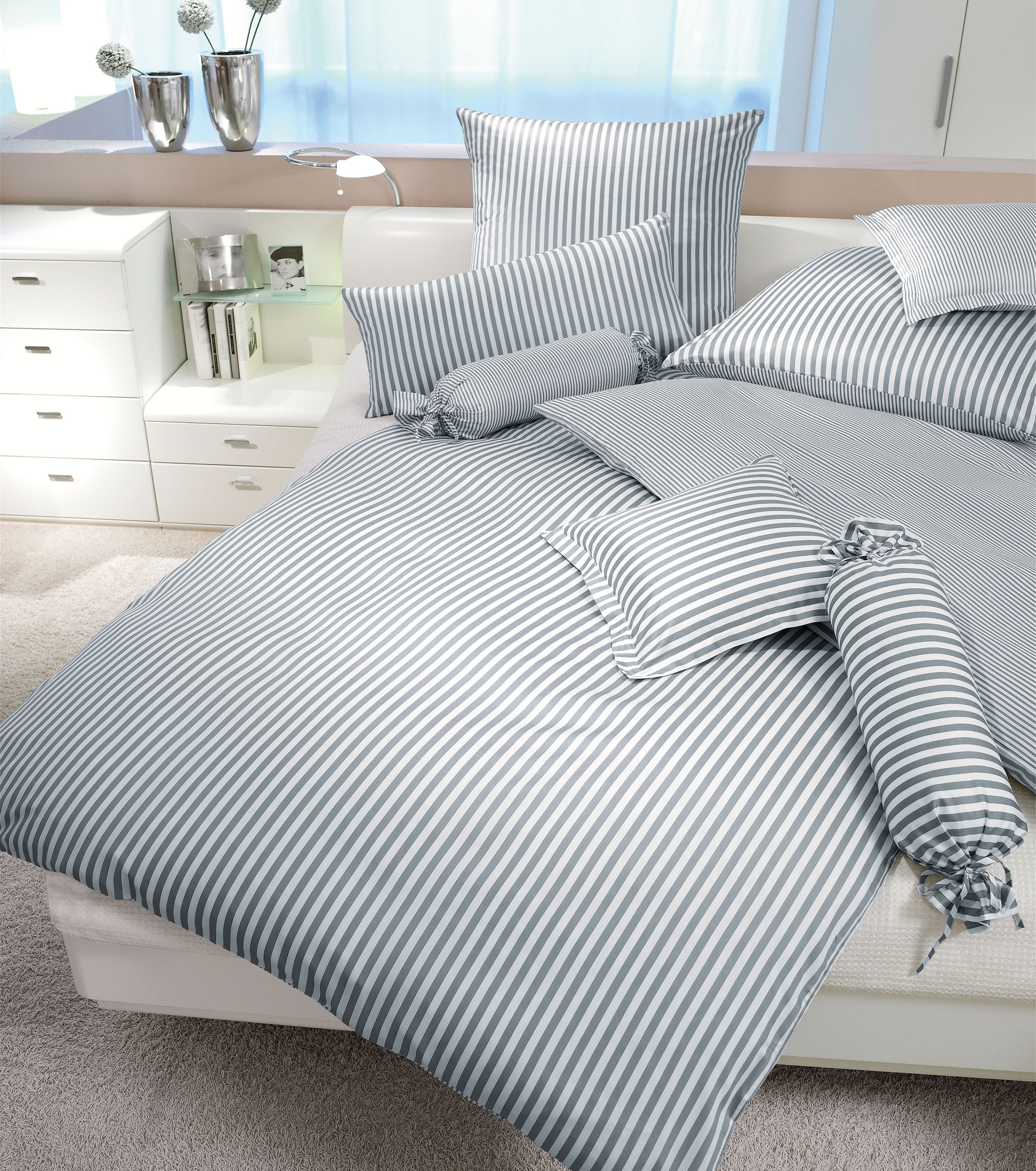 Janine Wendebettwäsche »Mako-Satin 3912 modern classic« 2 Stk. tlg.