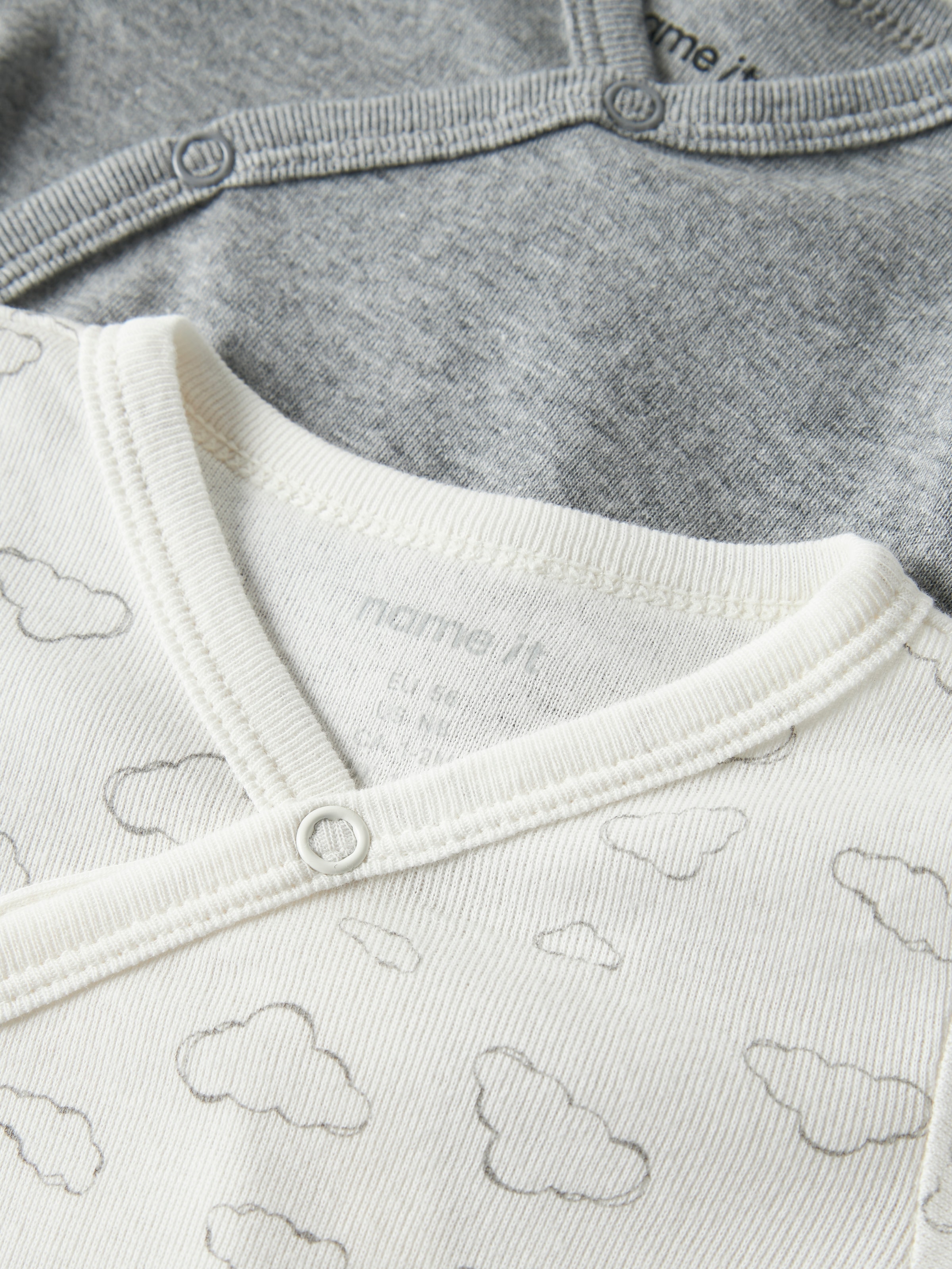 Name It Langarmwickelbody »NBNBODY 2P LS WRAP CLOUD NOOS« Packung, 2 tlg.