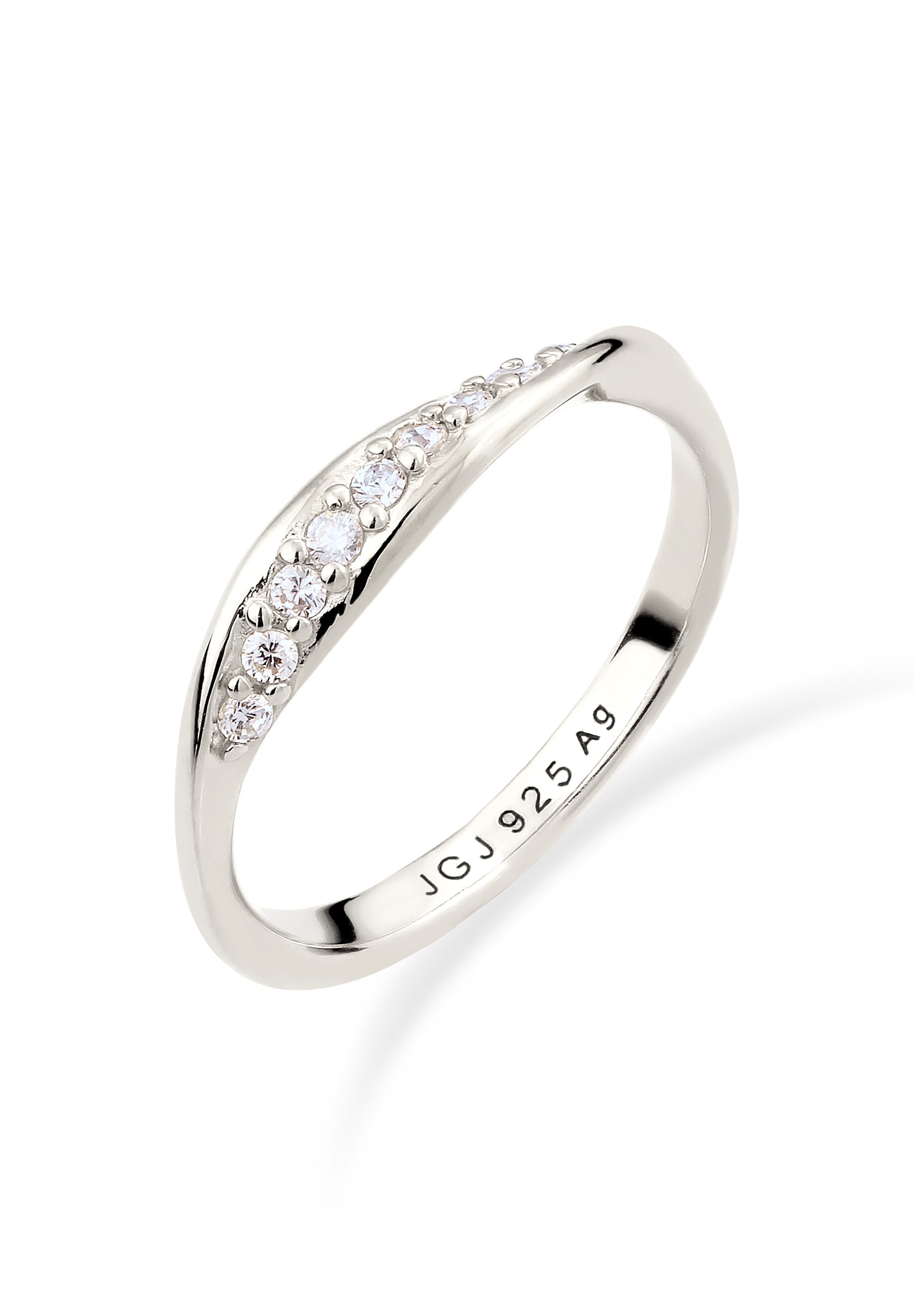 Elli DIAMONDS Silberring »Ring Laborgezüchtete Diamanten Weiß (0.18 ct) 925 Sterling Silver«