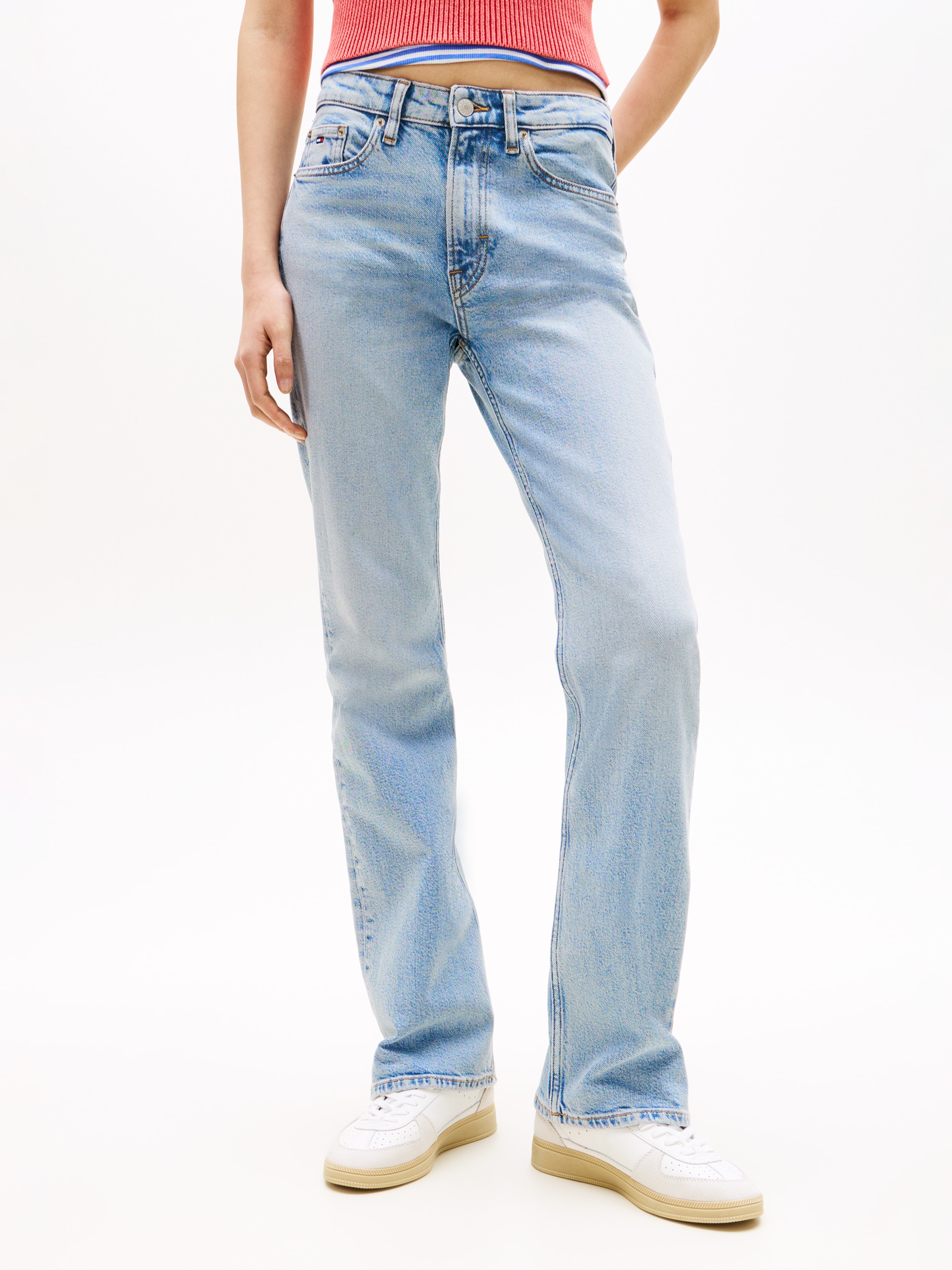 Tommy Jeans Bootcut-Jeans »CLEO MID BOOTCUT« im Baumwoll-Mix, Mid Waist