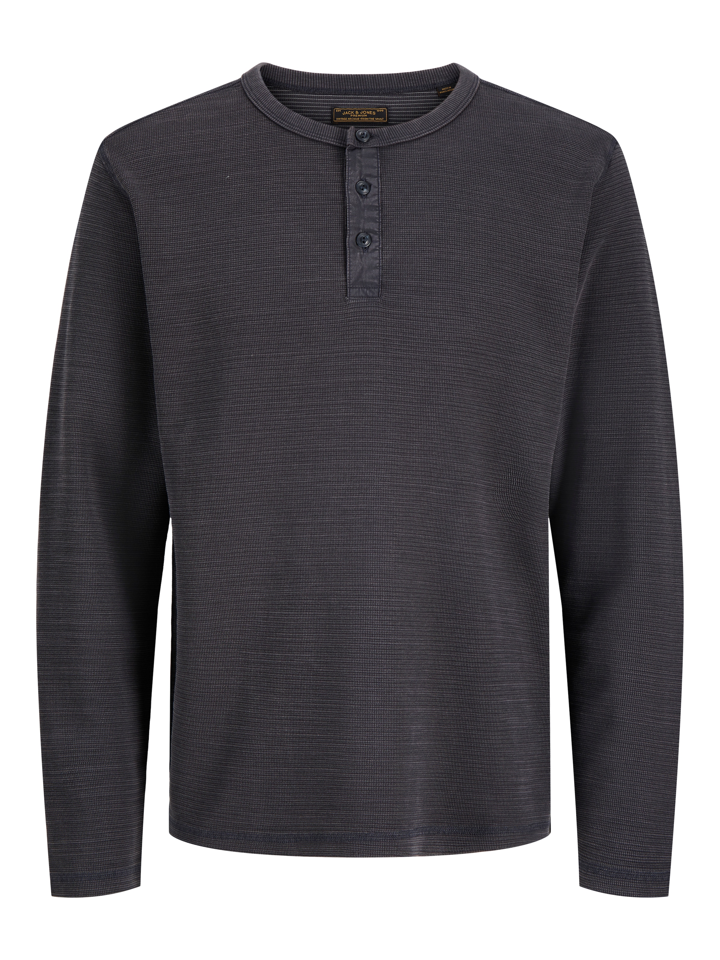 Jack & Jones PlusSize Langarmshirt »JPRBLUAARON LS HENLEY TEE PLS« Baumwollmischung, regular fit