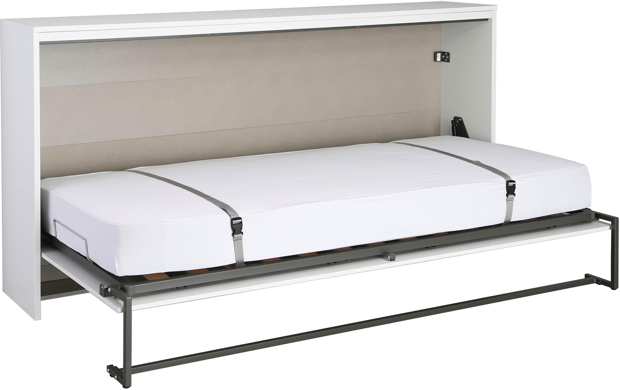 rauch, Schrankbett »Bett Einzelbett Klappbett Gästebett Ausziehbett ALBERO« inklusive Lattenrost, Größe: 90x200 cm, besonders platzsparend, ausziehbar