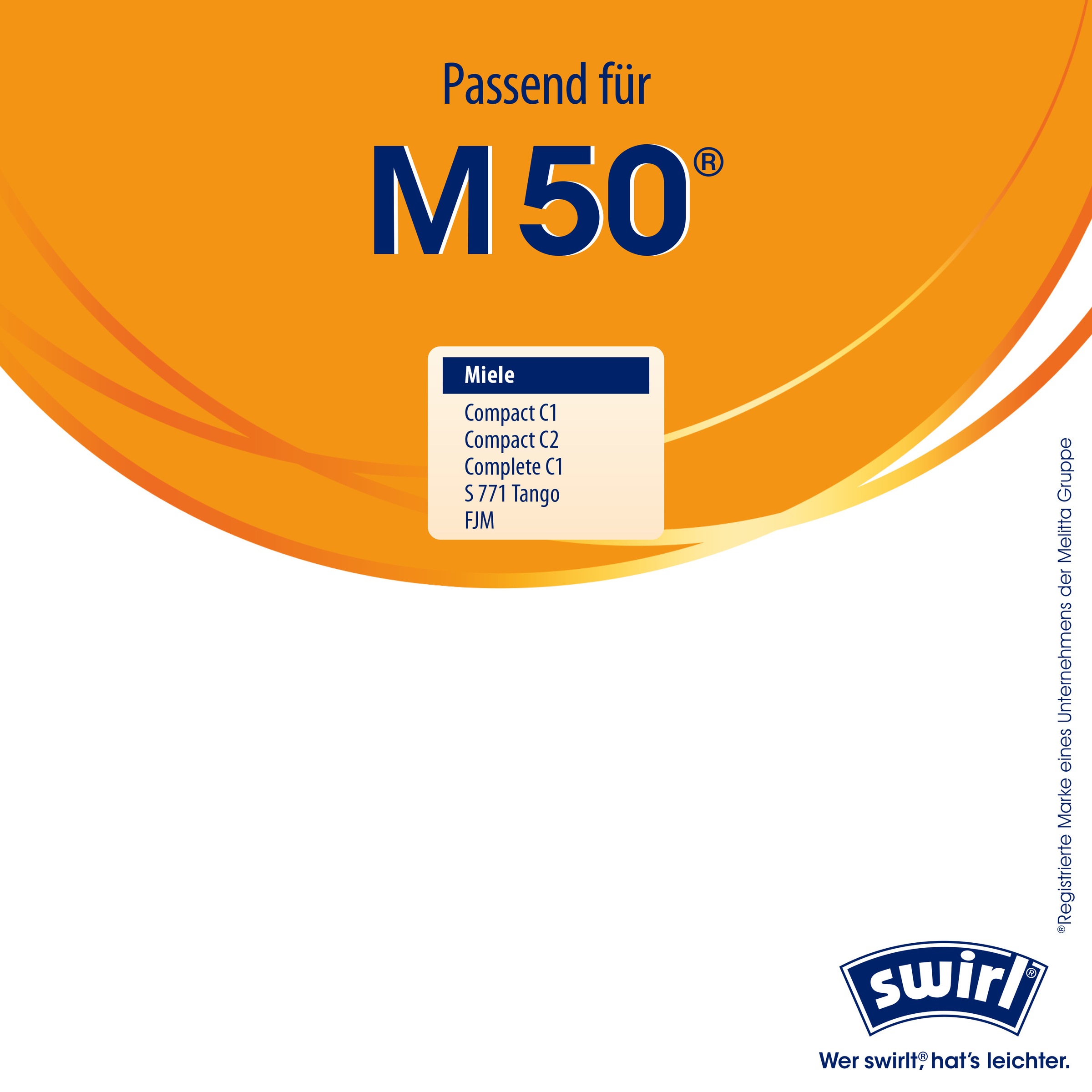 Swirl Staubsaugerbeutel »Swirl® M 50 EcoPor® XL Vorteilspack Staubsaugerbeutel für Miele«, (Packung, 11 St.)