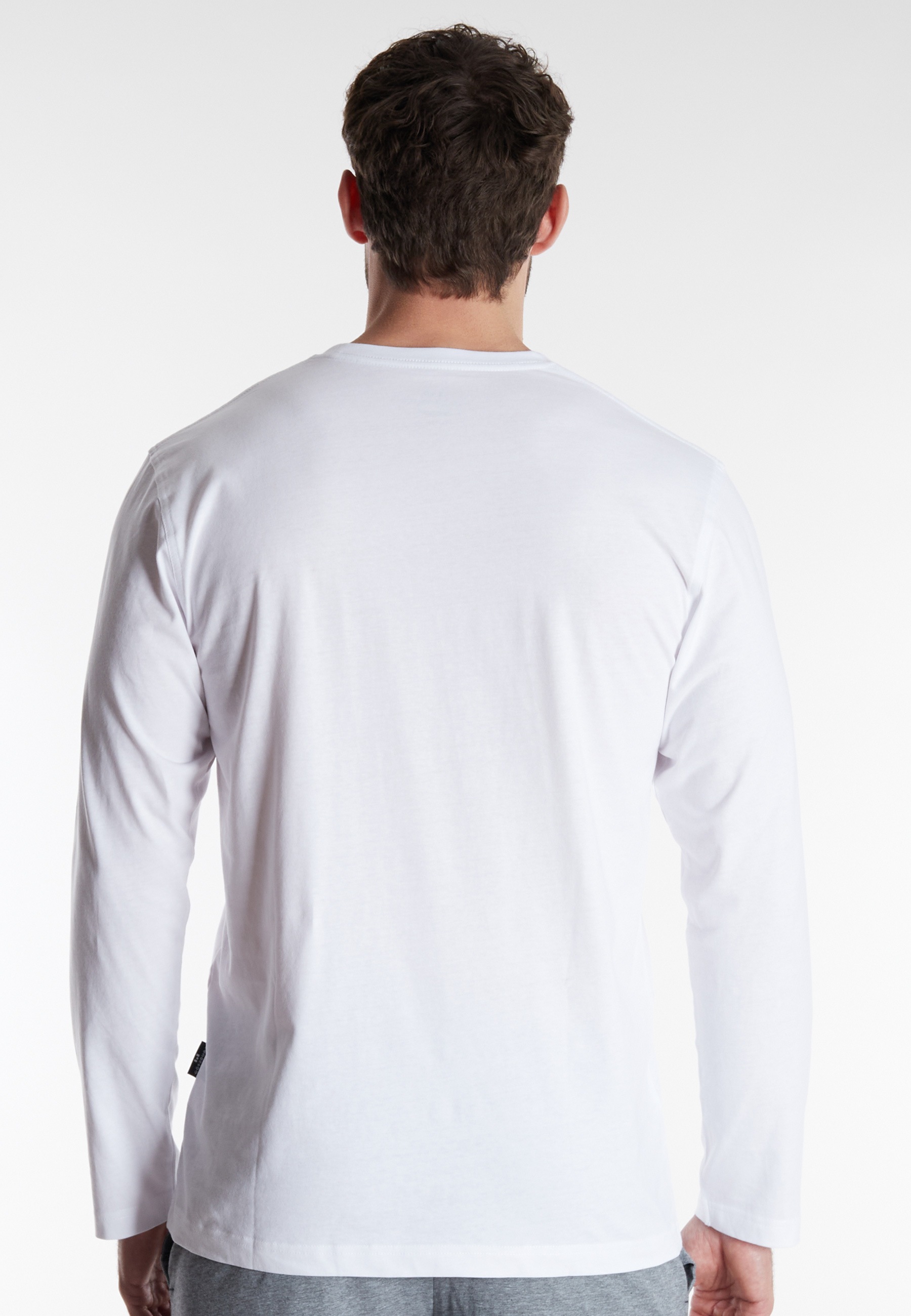 GÖTZBURG Langarmshirt »California«, (2er Pack), basic, Langarm, bequem, Rundhalsausschnitt, locker, 100% Baumwolle
