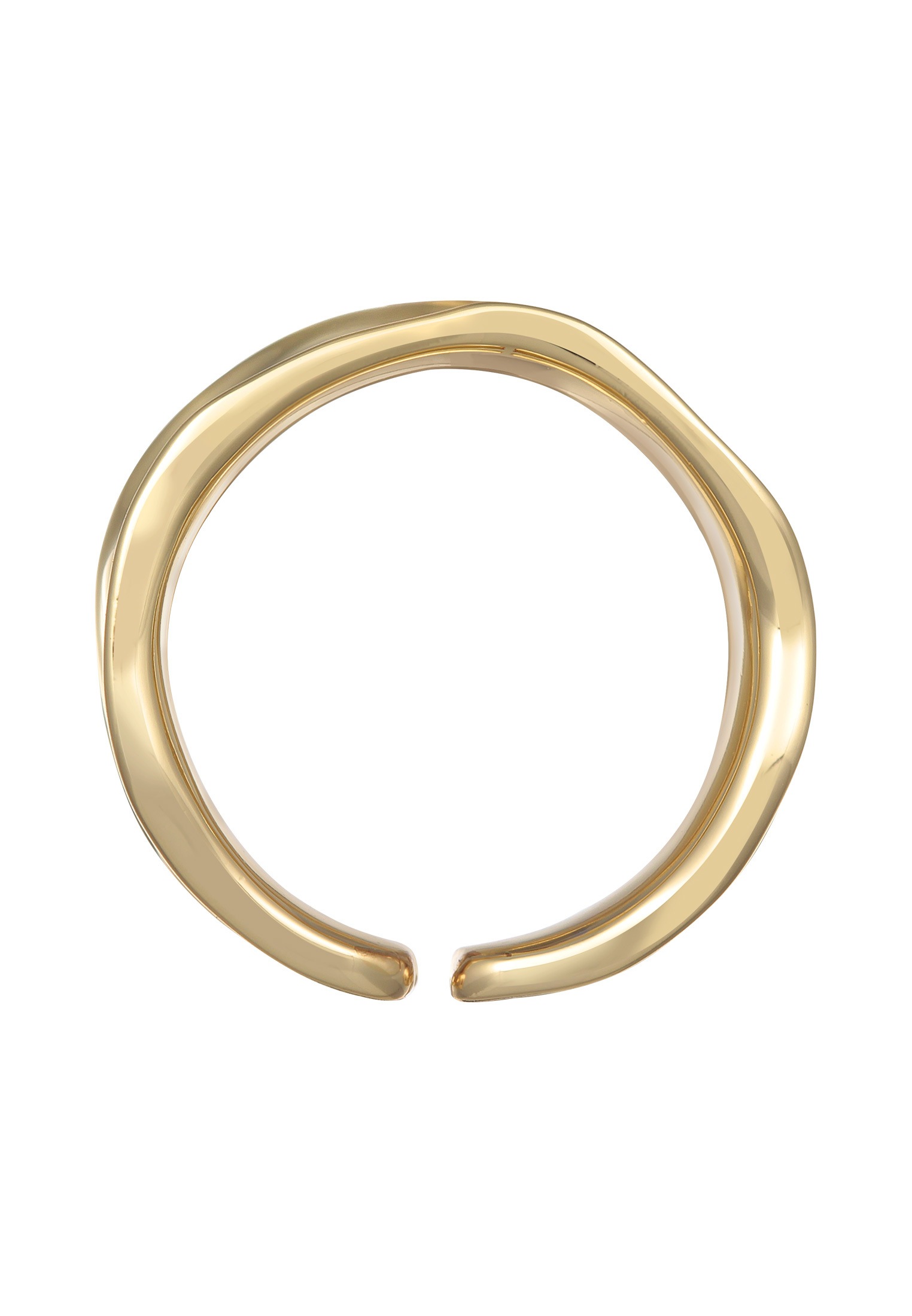 Elli Silberring »Ring Bandring Offen Struktur für Damen«