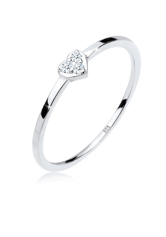 Elli DIAMONDS Verlobungsring »Herz Symbol Diamant 0.04 ct. 925er Sterling Silber« kaufen