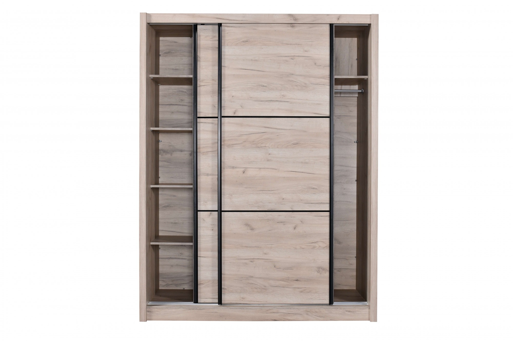 INOSIGN Schwebetürenschrank »Navara Kleiderschrank Wäscheschrank«, in 3 Breiten, mit kompletter Innenausstattung, FSC®-zertifiziert