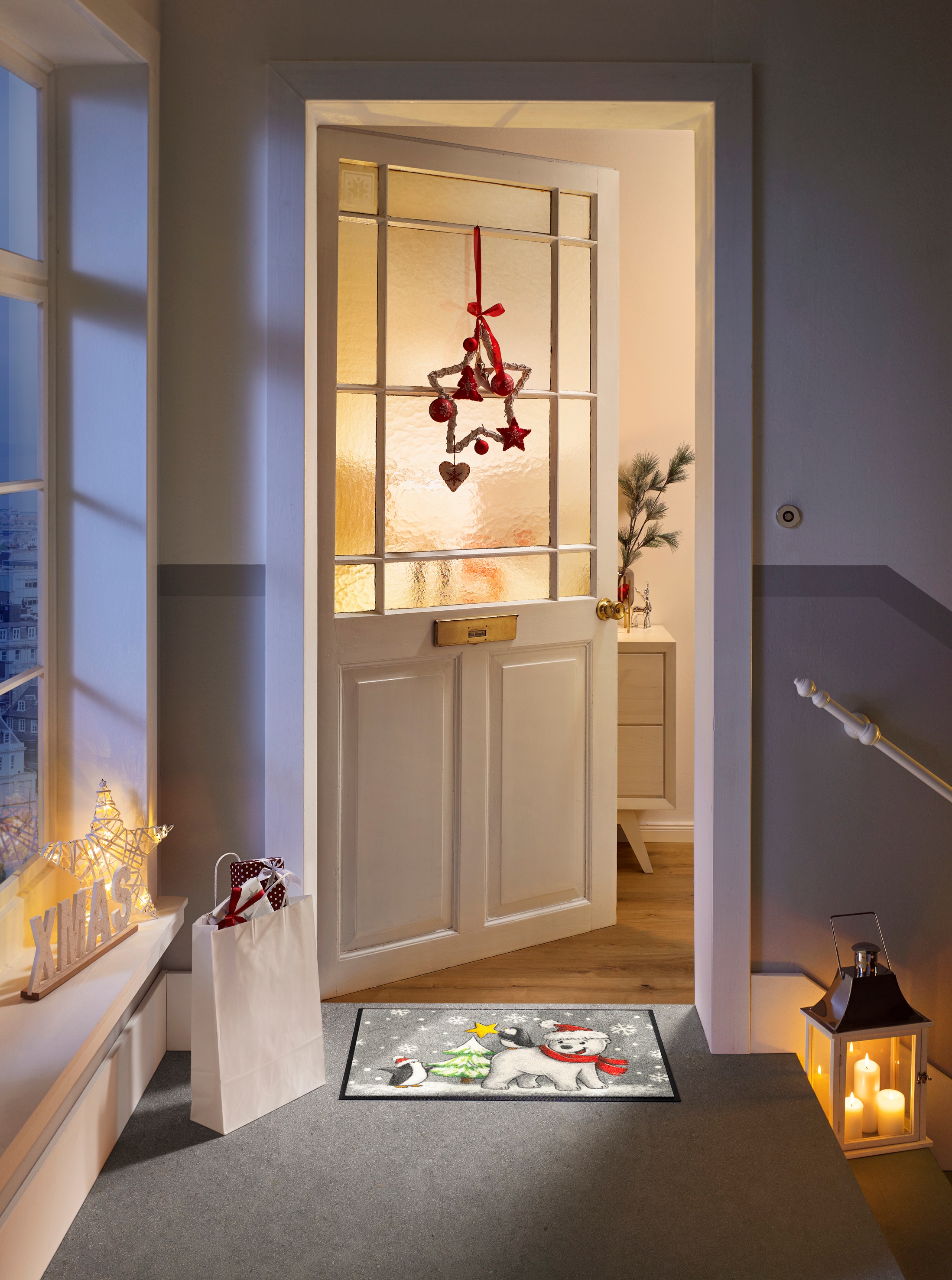 wash+dry by Kleen-Tex Fußmatte »Polar Friends« rechteckig 7 mm Höhe