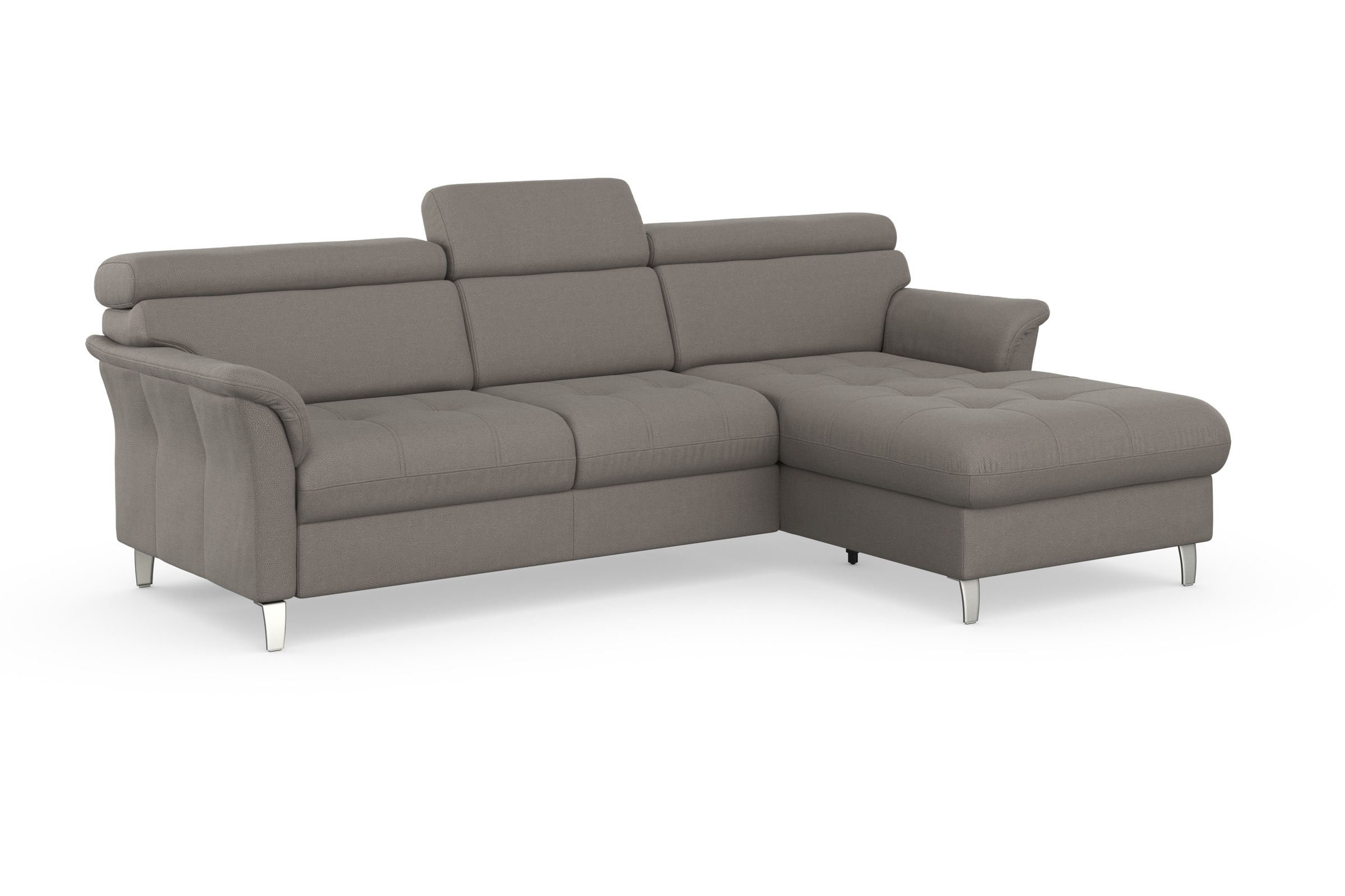 sit&more Ecksofa »Marano L-Form«, inklusive Kopfteilverstellung, wahlweise mit Bettfunktion, Bettkasten