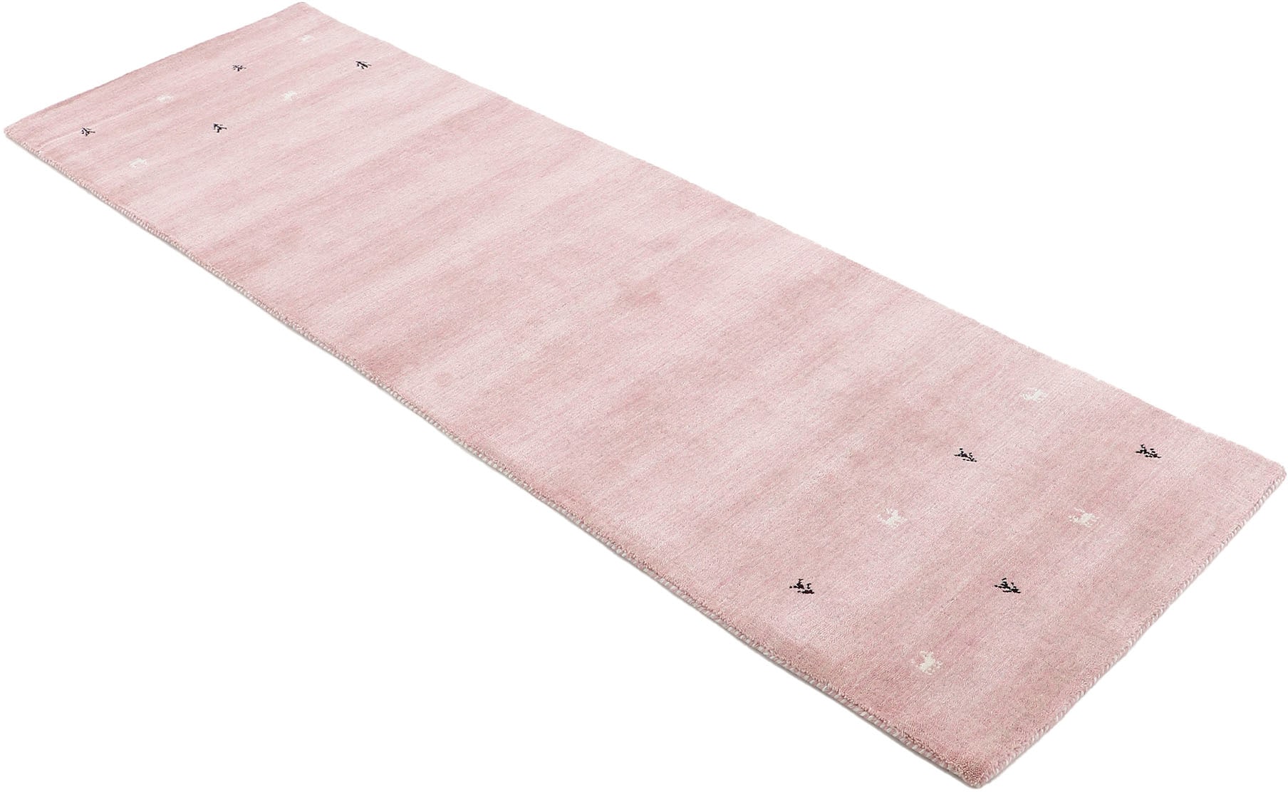 carpetfine Wollteppich »Gabbeh Uni, auch als Läufer erhältlich«, rechteckig, 15 mm Höhe, reine Wolle, handgewebt, Gabbeh Loom Tiermotiv, große Farbauswahl
