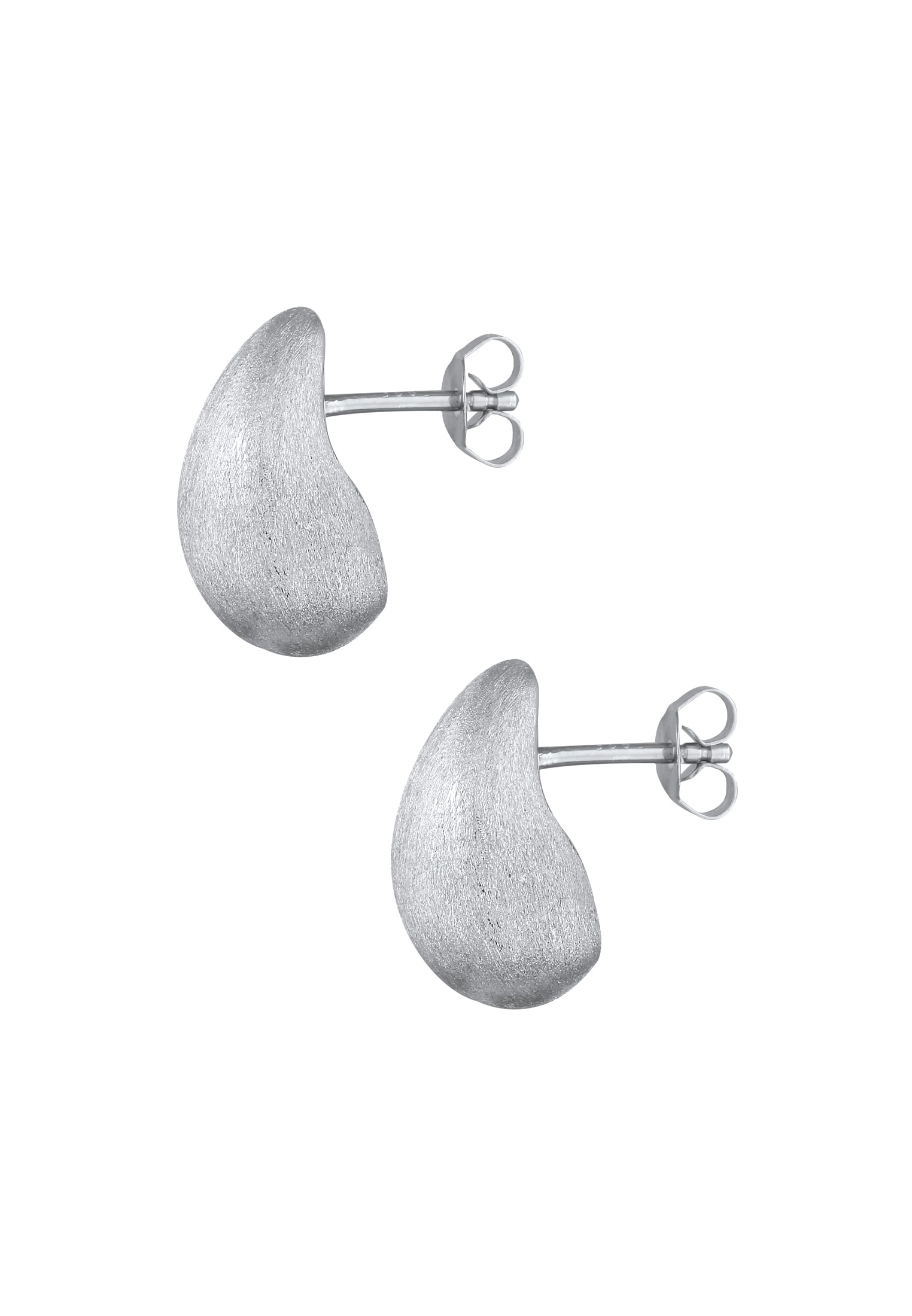 Elli Premium Paar Ohrstecker »Ohrringe Tropfen Gebürstet Modern 925 Sterling Silber«
