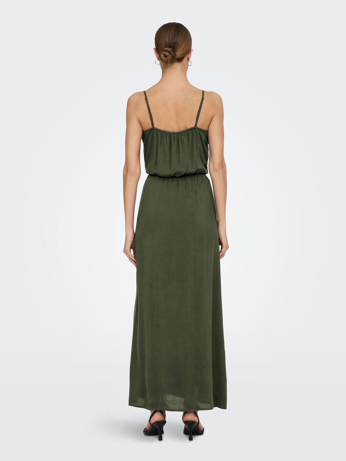 ONLY Maxikleid »ONLNOVA LIFE VIS STRAP MAXI DRESS SOLID«