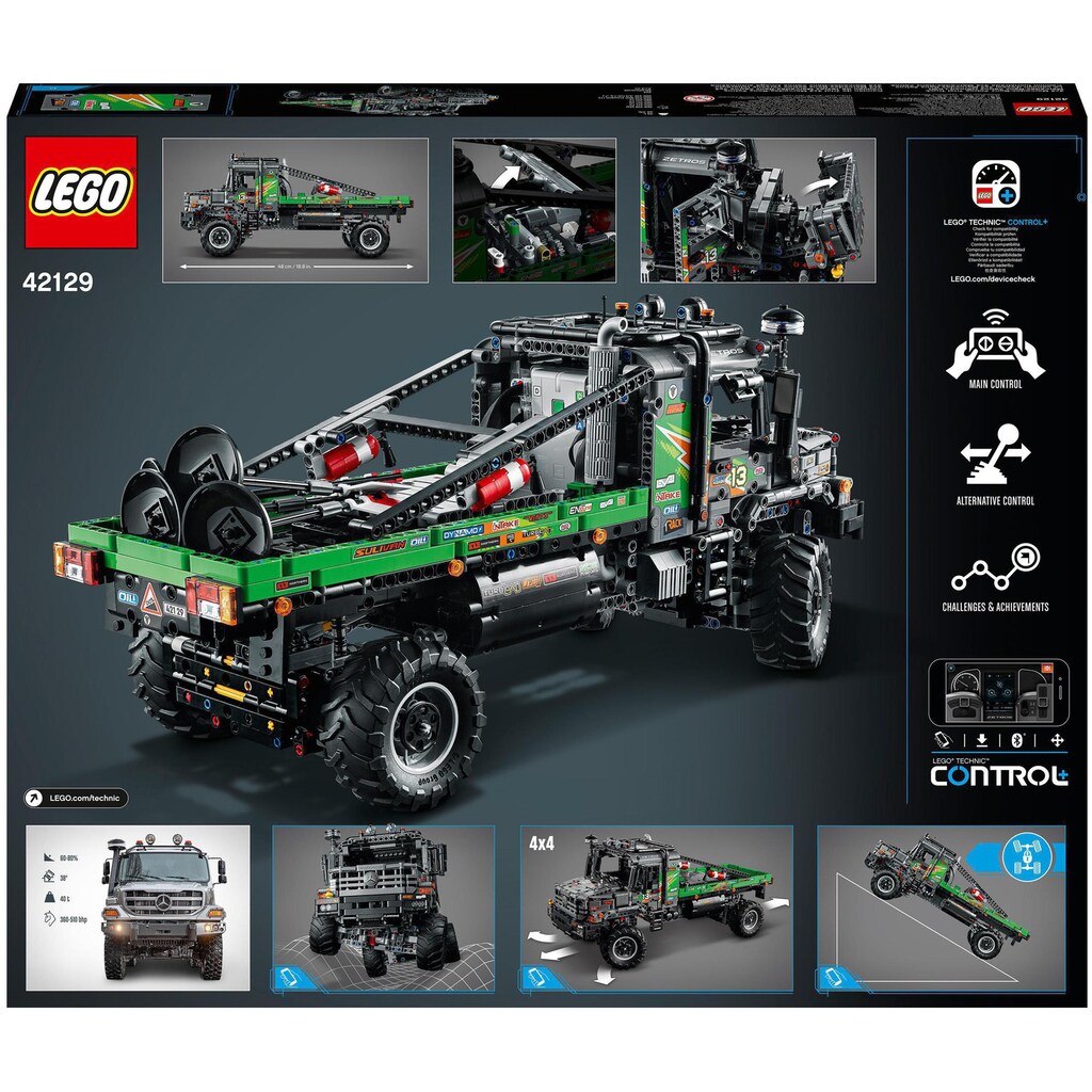LEGO® Konstruktionsspielsteine »4x4 Mercedes-Benz Zetros Offroad-Truck (42129), LEGO® Technic«, (2110 St.)