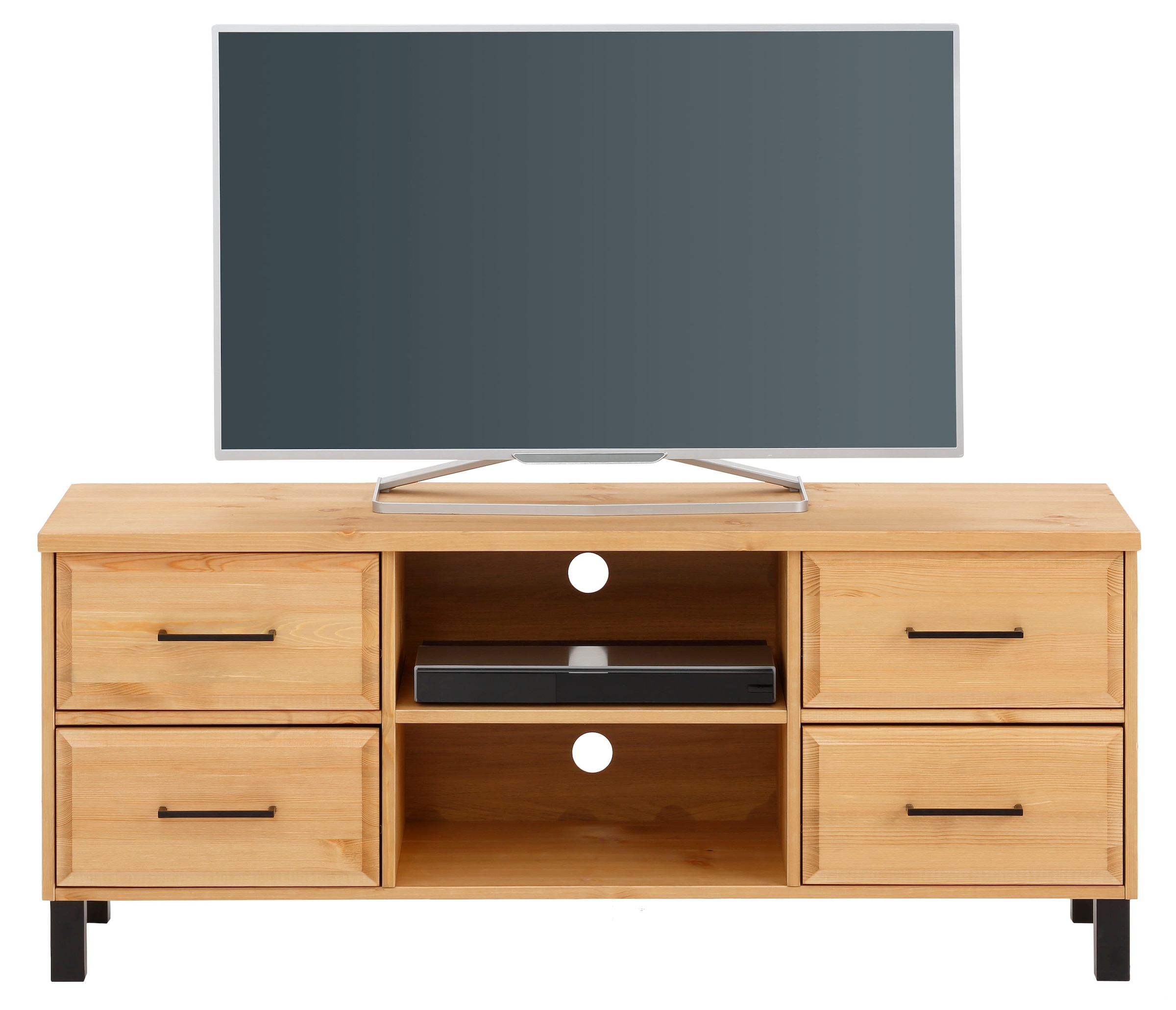Home affaire TV-Board »Kemi«, Breite 130 cm, aus massiver Kiefer, FSC®