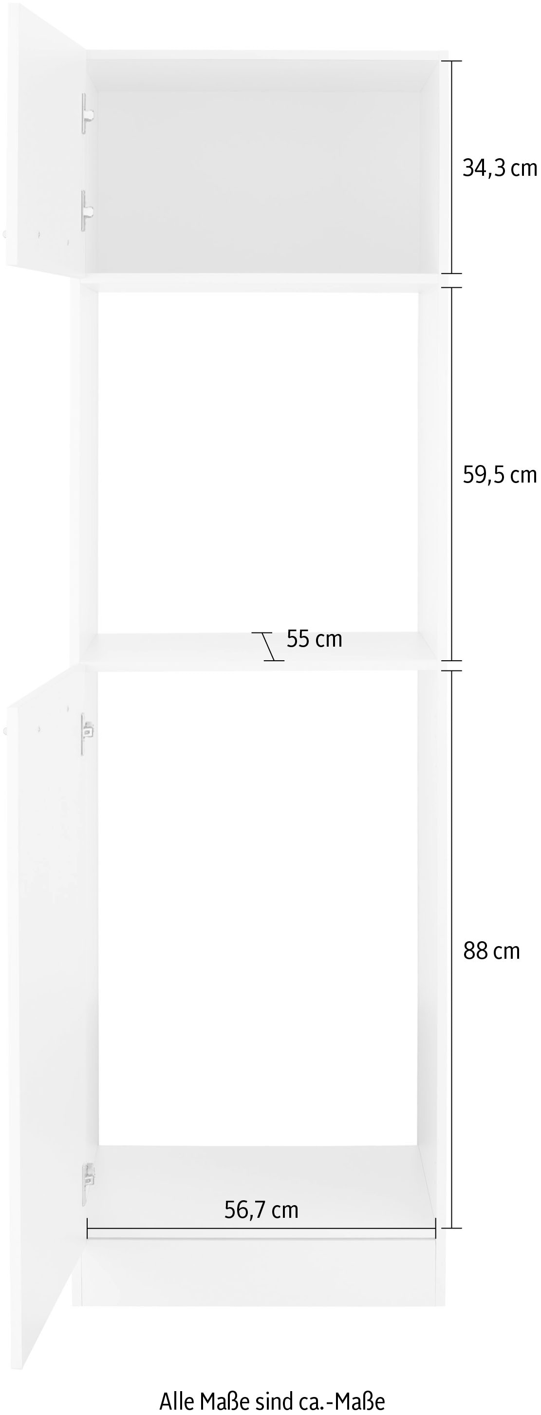 wiho Küchen Backofen/Kühlumbauschrank »Unna«, 60 cm breit