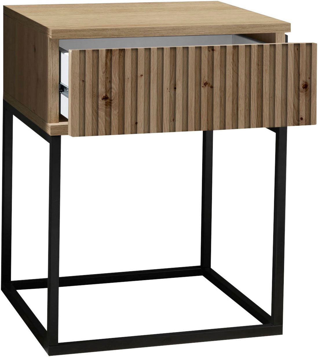 Schlafkontor Nachtkommode »Marle Nachtkonsole, Nachtkästchen auf Metall-Fußgestell«