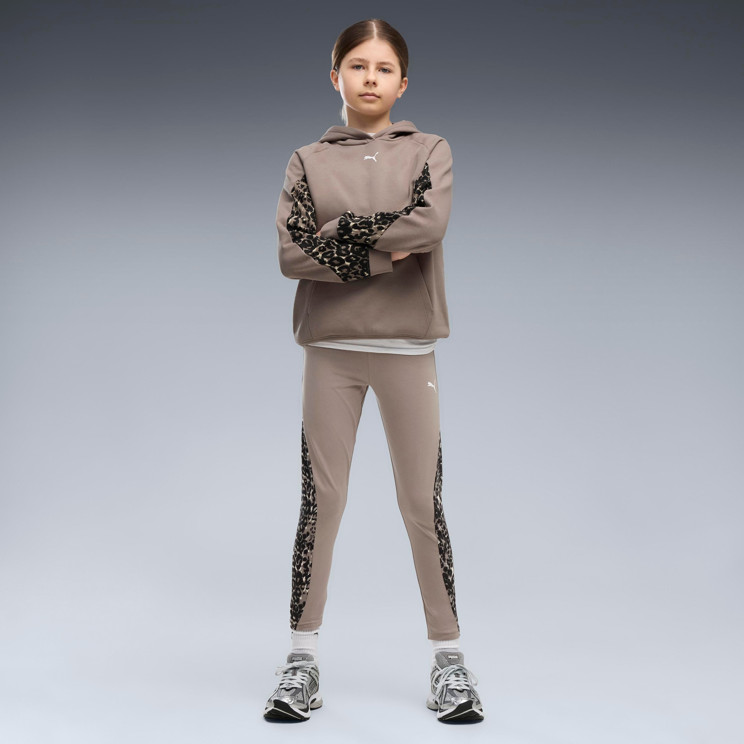 PUMA Kapuzensweatshirt »SPORT ANIMAL HOODIE FL G«, mit Kapuze, mit Kängurutasche, für Jugendliche
