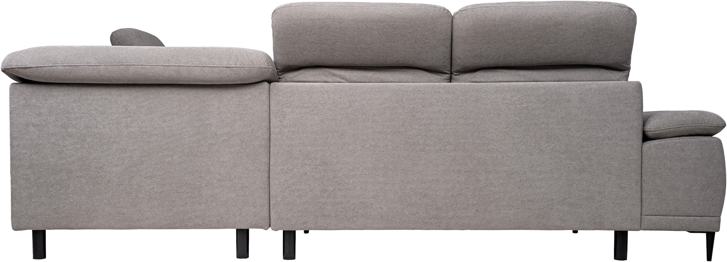 WERK2 Ecksofa »Focus-L, elektrisch erweiterbare Sitztiefe um ca. 30 cm, L-Form« Komfort nach Maß: Ausziehbare Sitztiefe, verstellbare Kopfteile & Füße