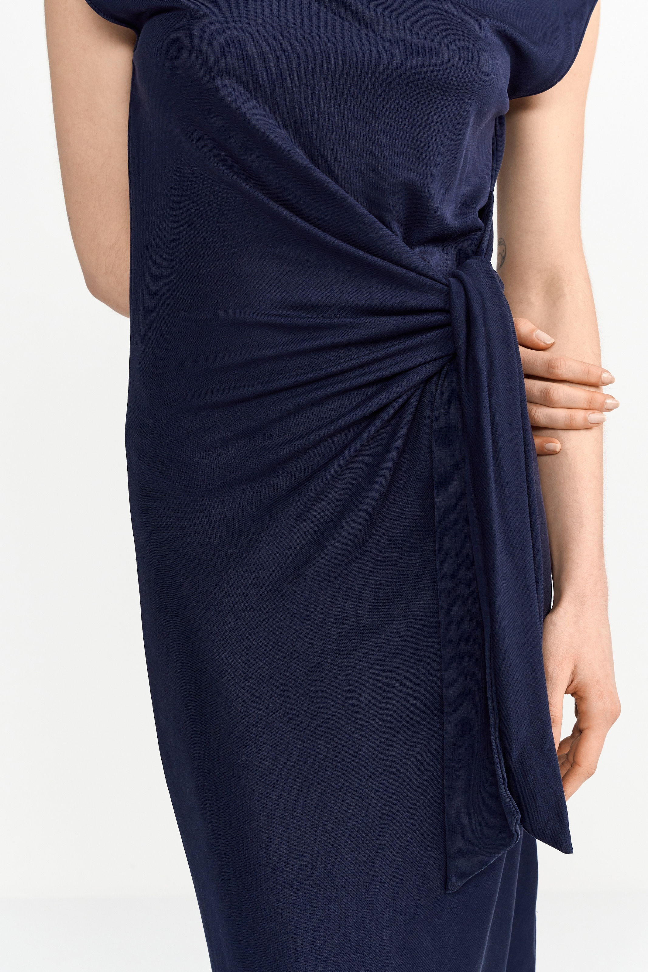 RICHROYAL Midikleid, Mit Rundhalsausschnitt