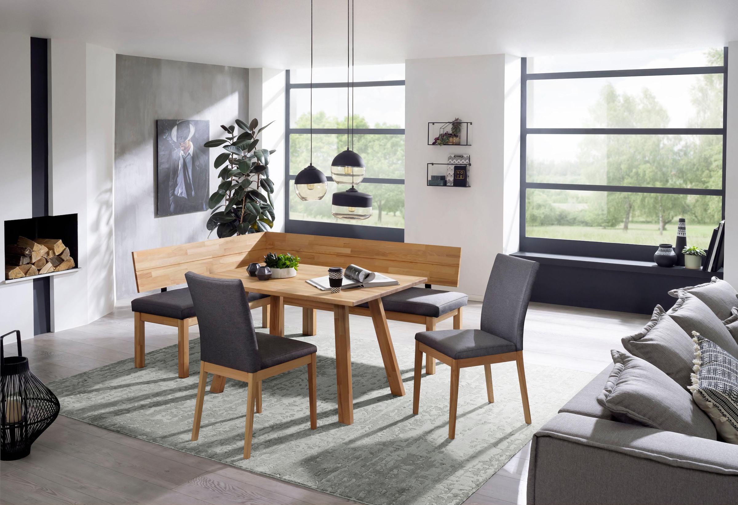 massivline&more Eckbank »Roberto«, Massivholz