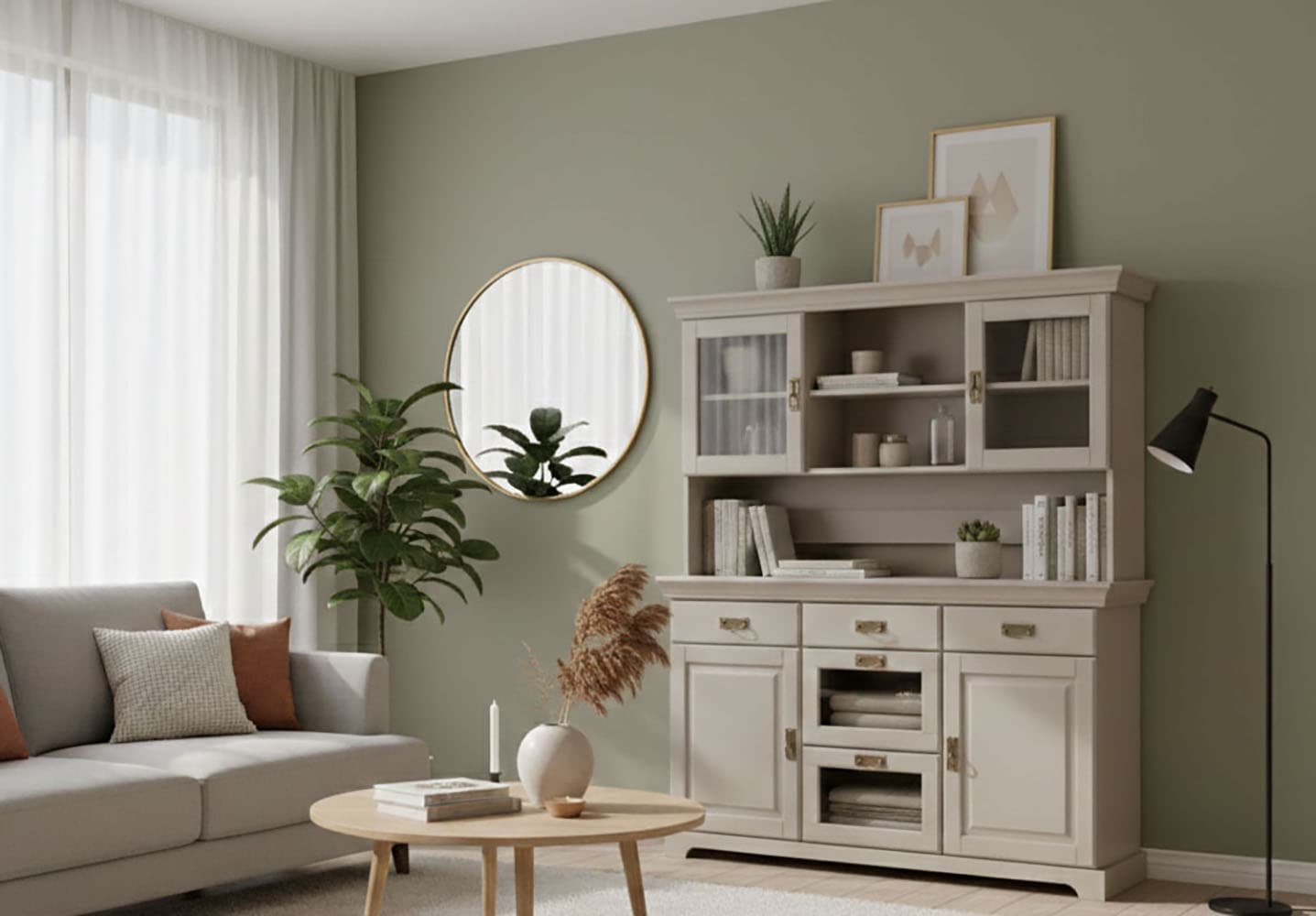 Home affaire Buffet »Rügen« FSC® zertifiziertes Massivholz, im Landhausstil