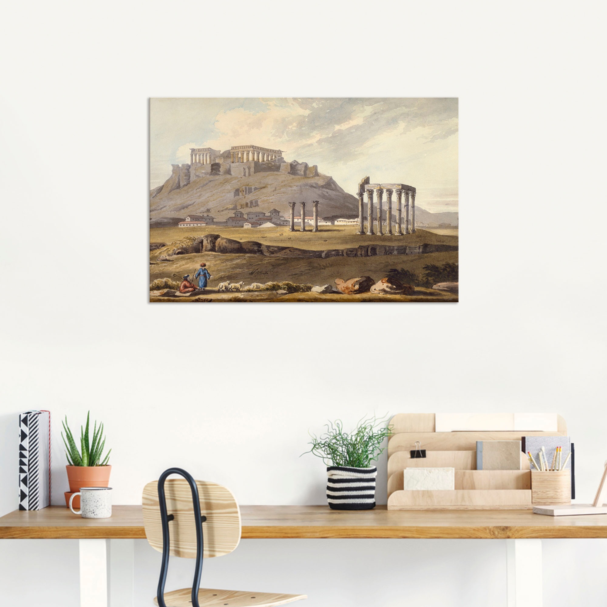 Artland Wandbild »Der Zeus«, versch. Wandaufkleber als olympischen (1 in des Poster St.), bestellen Gebäude, Alubild, oder Größen Leinwandbild, Tempel Rechnung auf