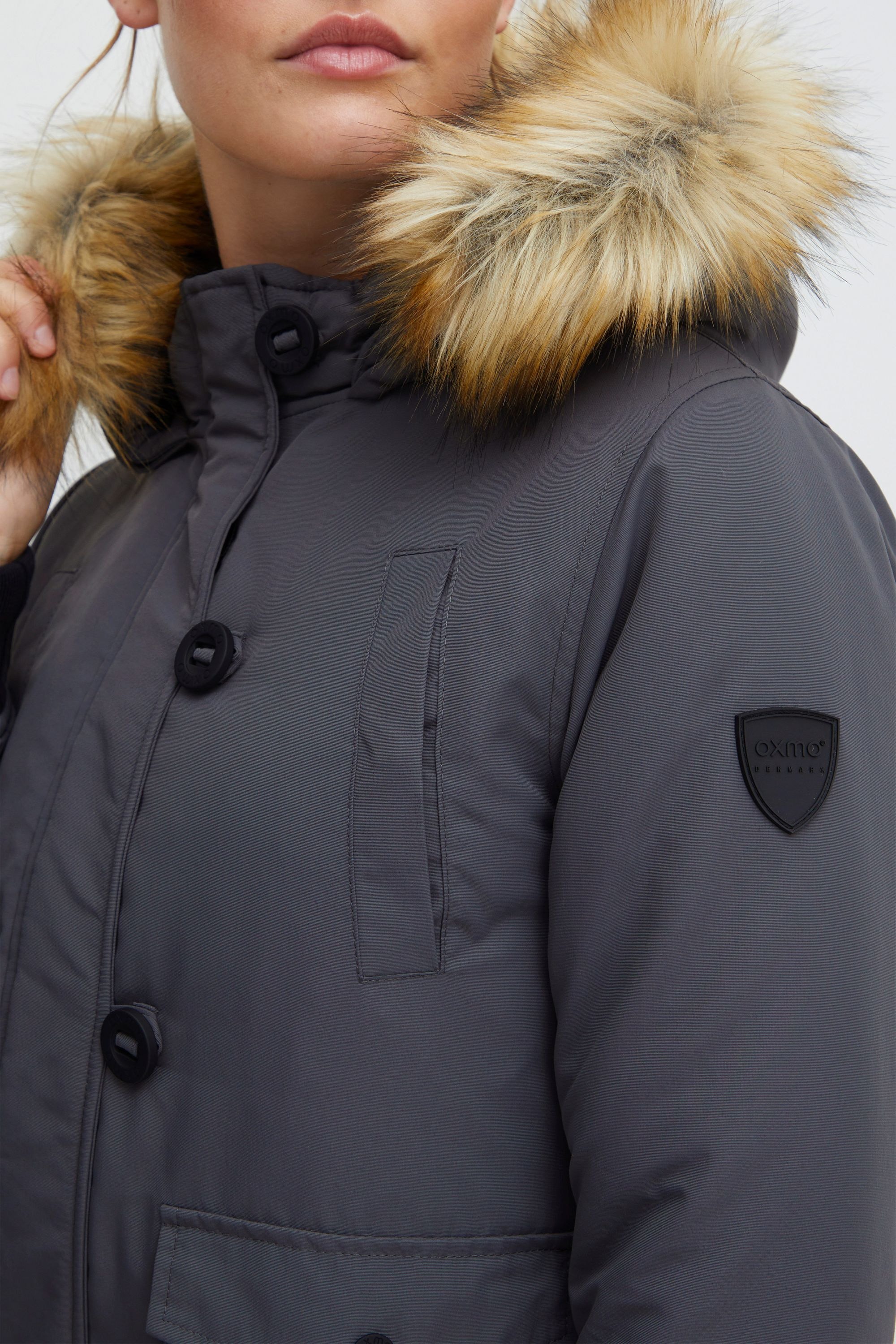 OXMO Winterjacke »Winterjacke OXAcila«, mit Kapuze