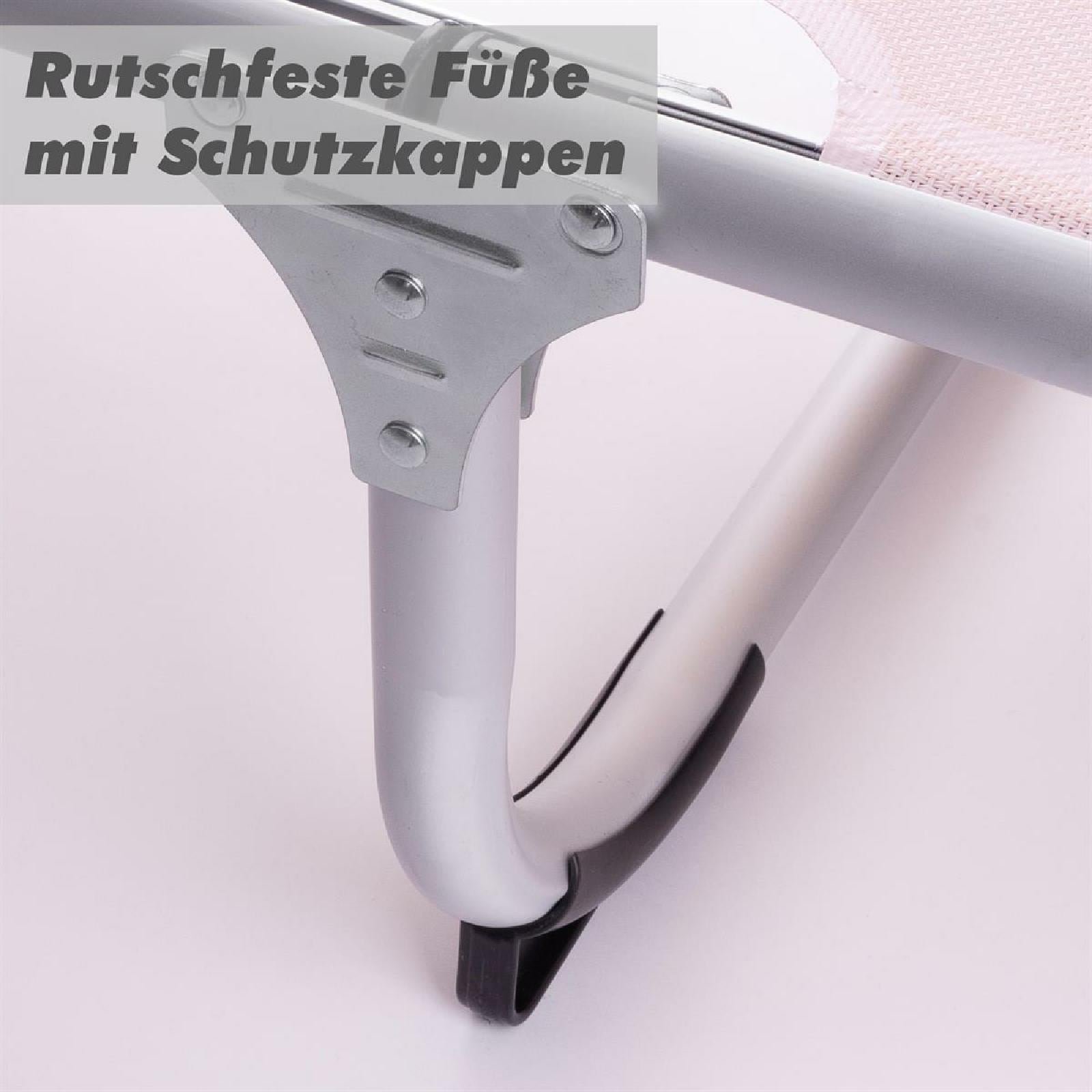 VCM Gartenliege »Alu Sonnenliege mit Sonnendach«
