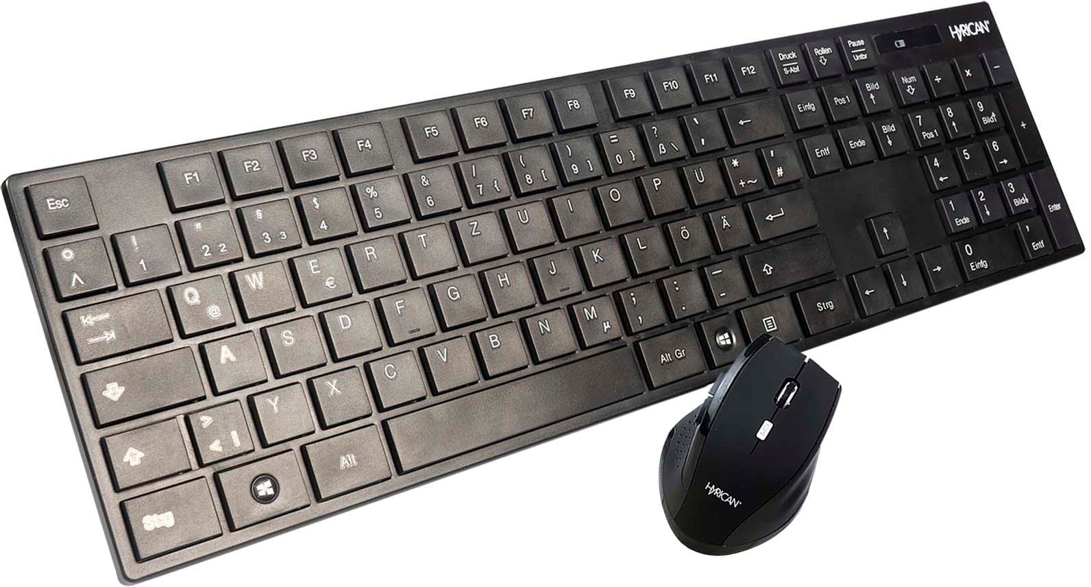 Hyrican Wireless-Tastatur »Wireless/kabellose Tastatur und Maus«,  (Ziffernblock) ➥ 3 Jahre XXL Garantie | UNIVERSAL