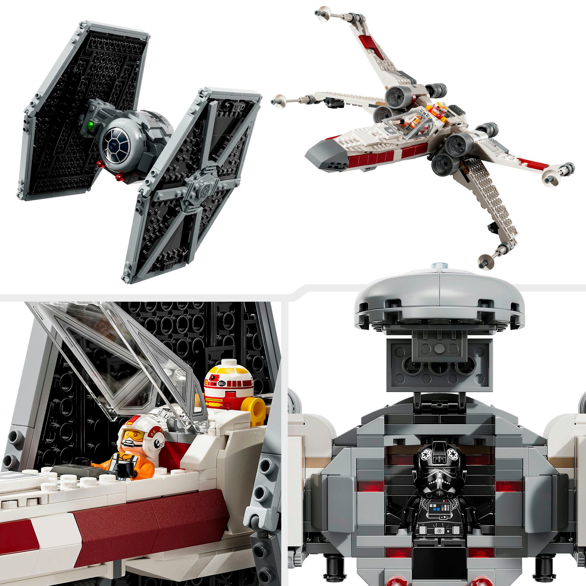 LEGO® Konstruktionsspielsteine »Mashup aus TIE Fighter & X-Wing (75393), LEGO Star Wars TM«, (1063 St.), Made in Europe