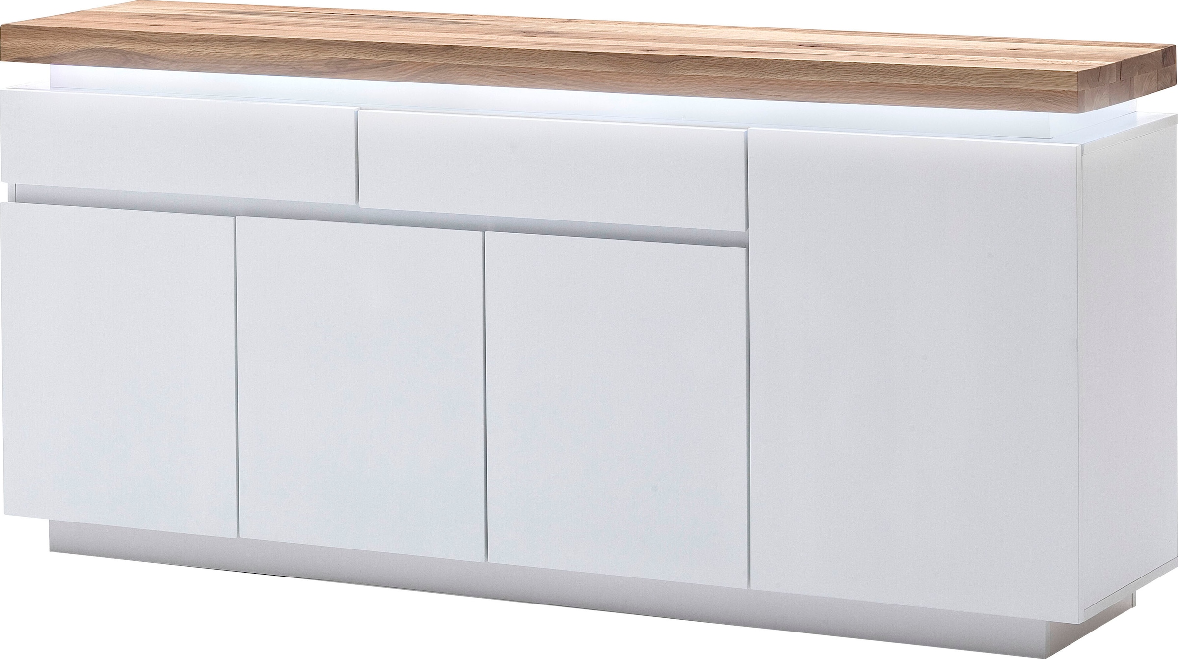 MCA furniture Sideboard »Romina«, mit LED Beleuchtung weiß dimmbar, inkl. Fernbedienung