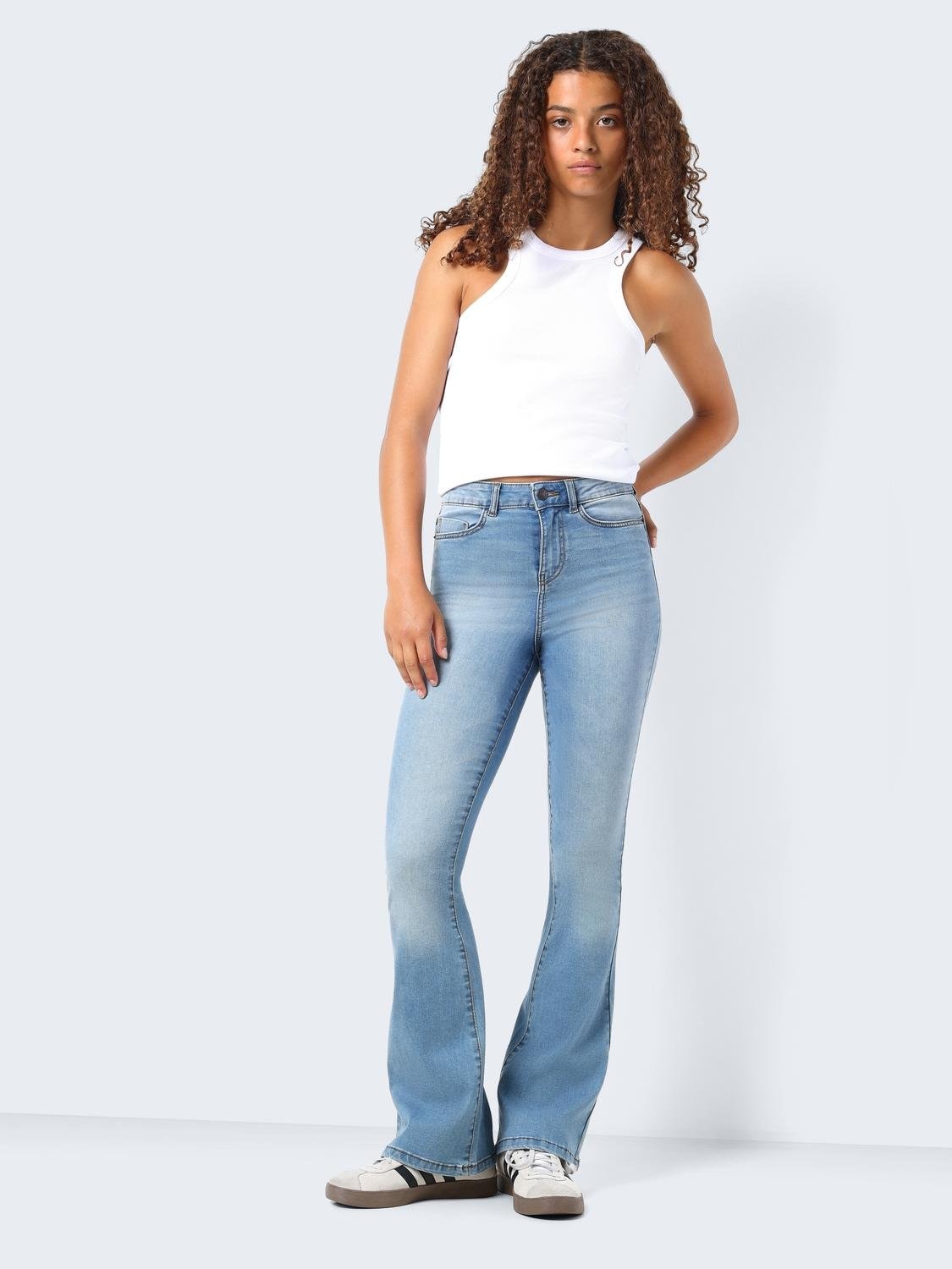 Noisy may Bootcut-Jeans »NMSALLIE HW FLARE JEANS VI162LB NOOS«