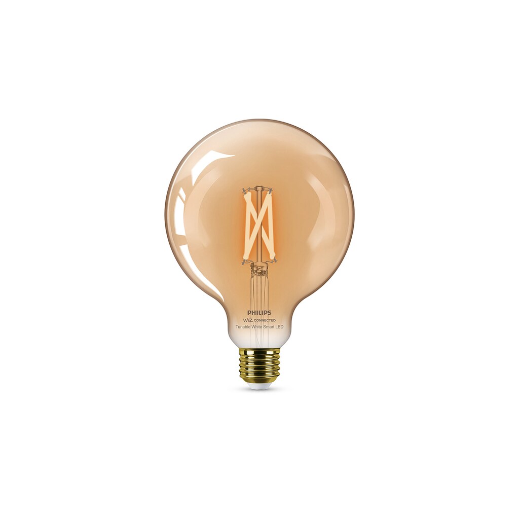Philips Smarte LED-Leuchte »Vintage Lampe 50W G125 E27 Amb 1PF/«