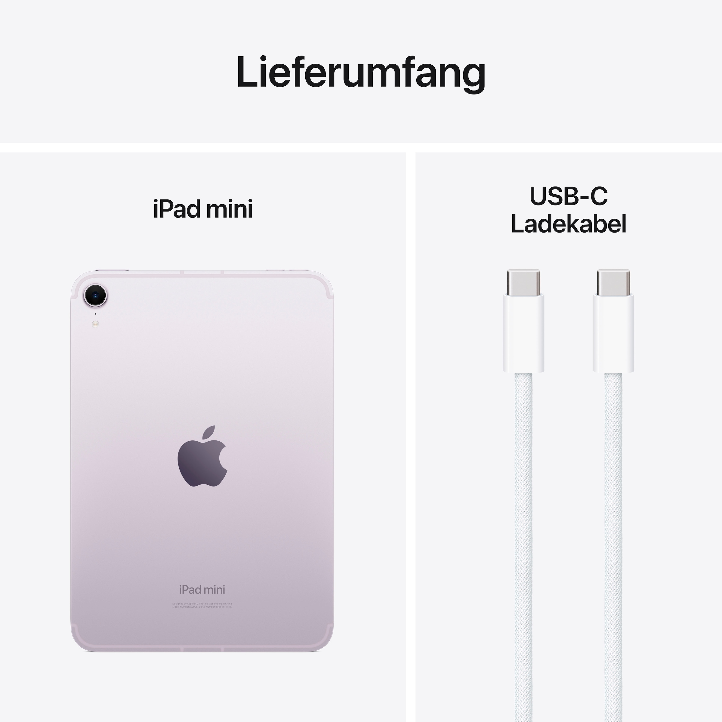Apple Tablet »iPad mini 2024 Wi-Fi + Cellular 512GB«, (21,08 cm / 8.3 Zoll), iPadOS, Retina, 5G,)