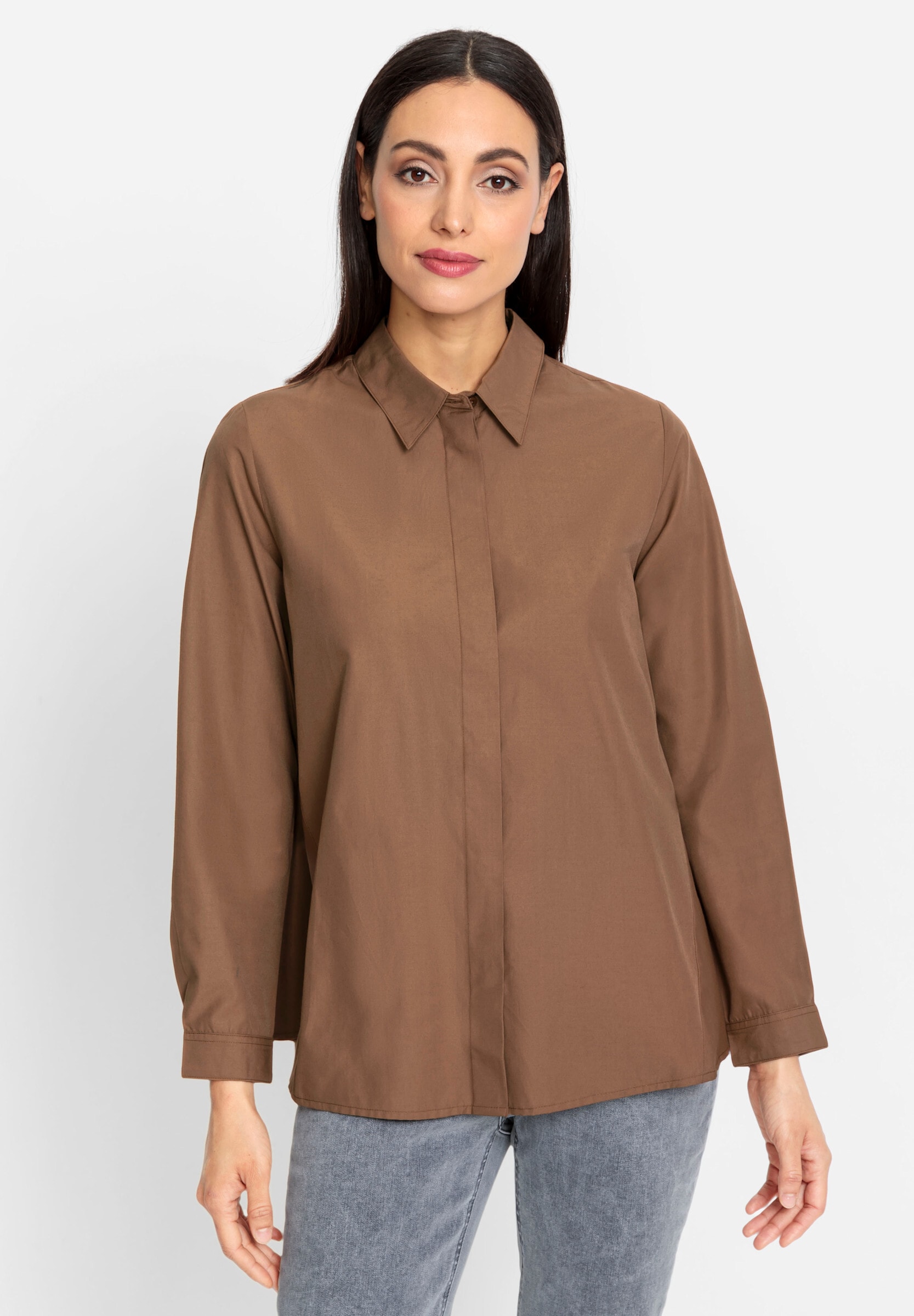 heine Hemdbluse »Longbluse Longbluse in weiter A-Linie«
