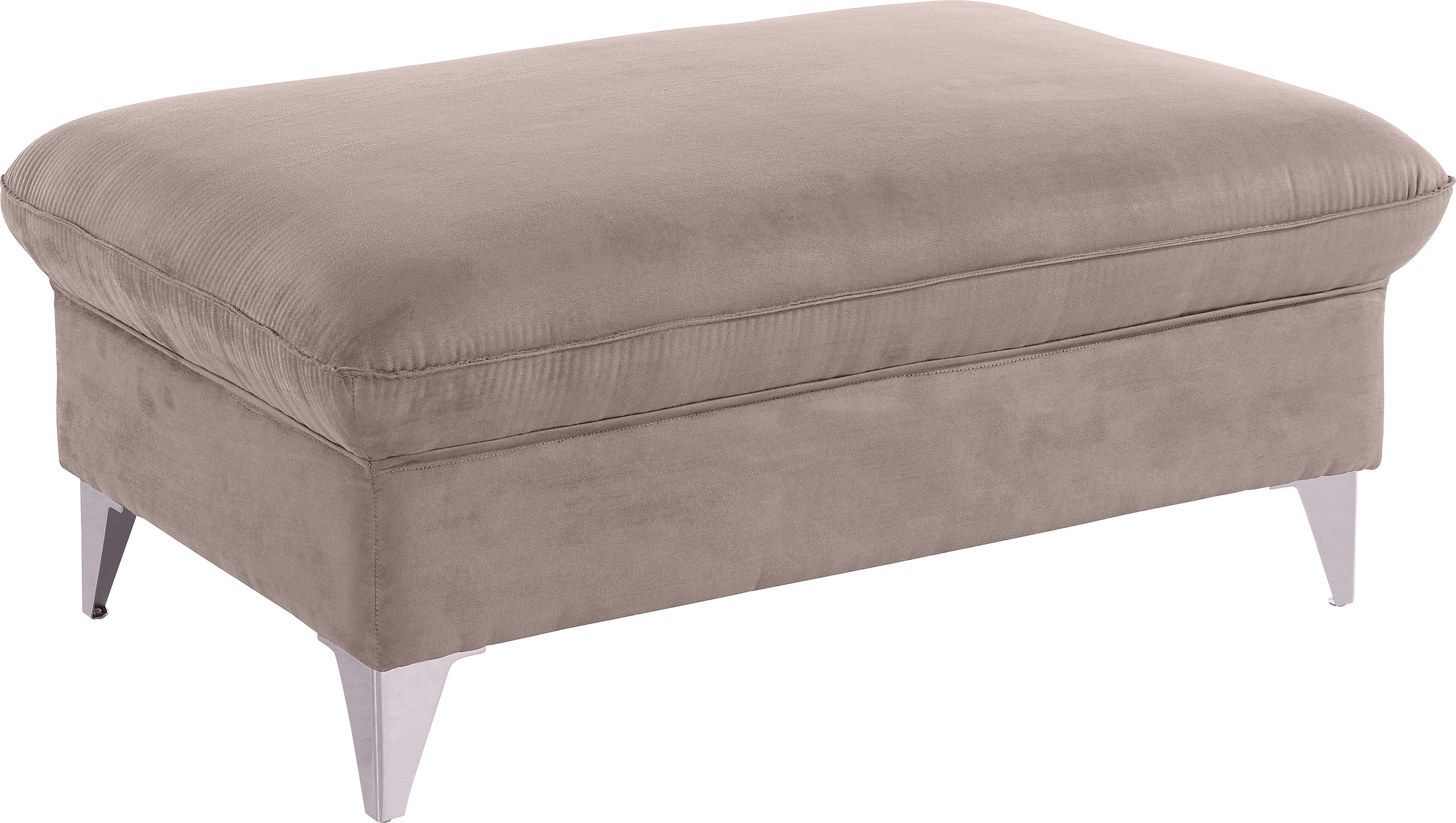 COTTA Polstergarnitur »Caluso L-Form«, (2 tlg.), Set bestehend aus: Ecksofa mit Kopfteilverstellung & Hocker