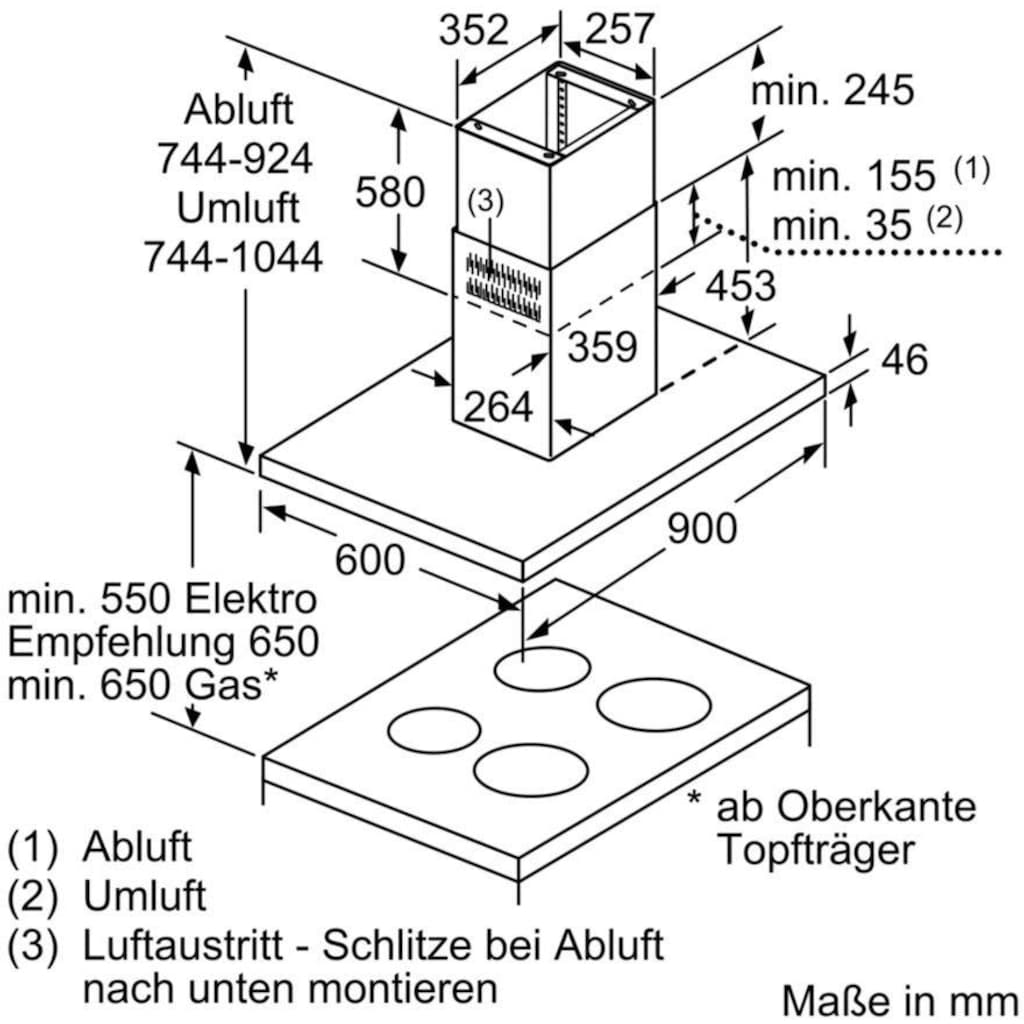 SIEMENS Inselhaube »LF98BIT50«, Serie iQ500