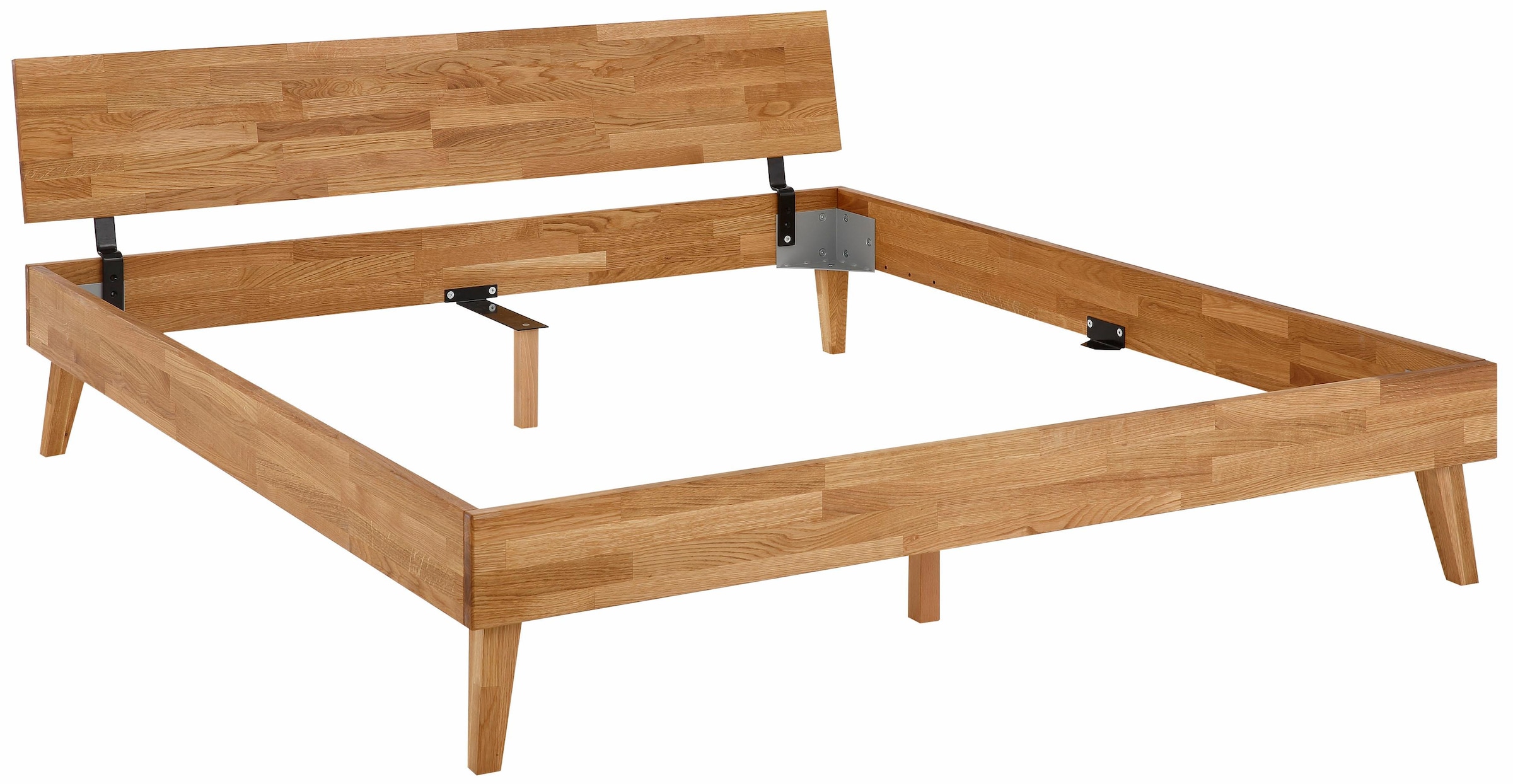 Home affaire Bett »Natali« aus massiver Eiche, in verschiedenen Breiten