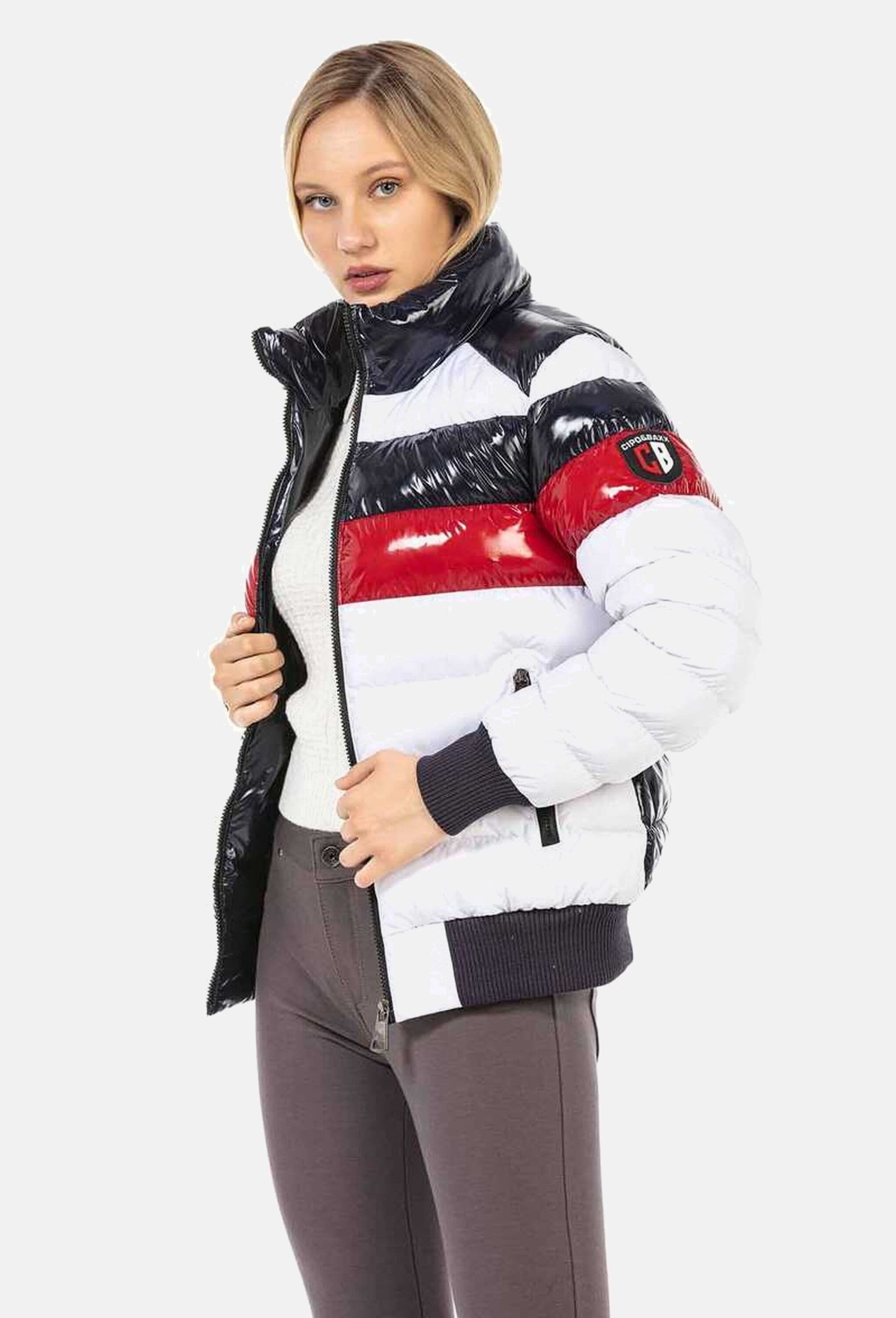 Cipo & Baxx Winterjacke »Cipo & Baxx Jacke« ohne Kapuze mit tollem Glanz-Design, WM120