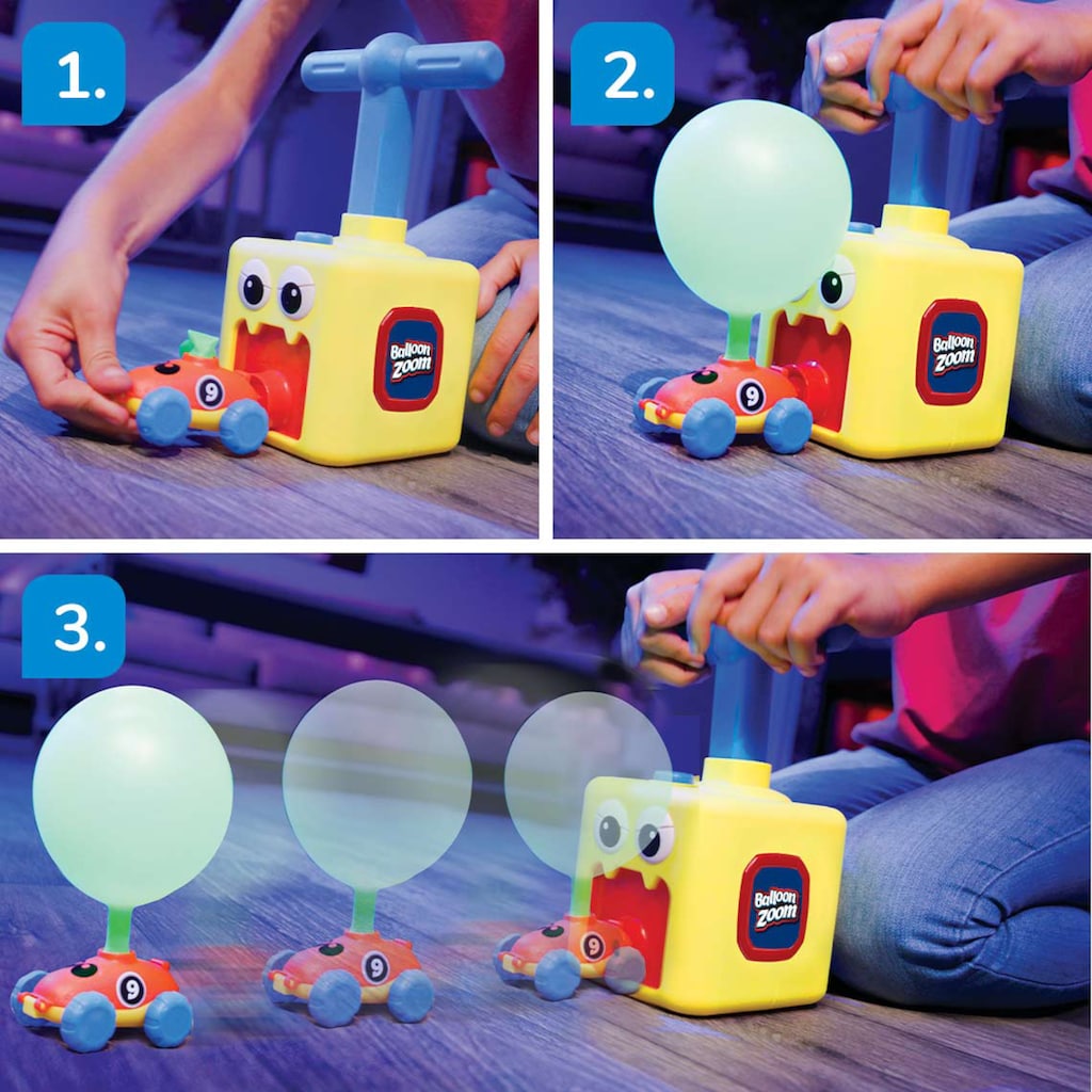 MediaShop Spielzeug-Auto »Balloon Zoom - Sonder-Doppel-Set«, (Set, 2 tlg.)